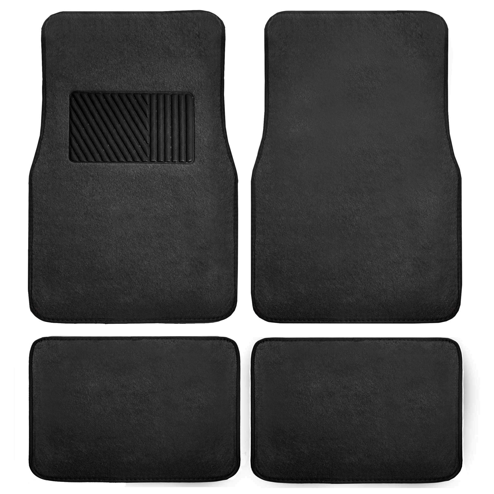 مجموعه FH F14403Black نسازگار با اکثر خودروها، ونهایتی‌ها و کامیون‌ها با پد پاشنه مدل لوکس 4 تایی فرش فوم ماشین سیاه همه کشورهاست.