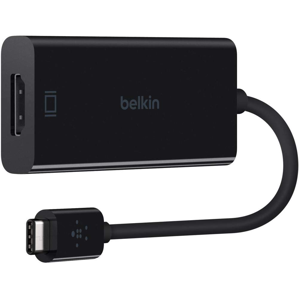 مبدل Belkin از USB-C به HDMI (4K در 60 هرتز، 4096x2160، با پشتیبانی از Thunderbolt 3 و HDCP 2.2)، رنگ مشکی