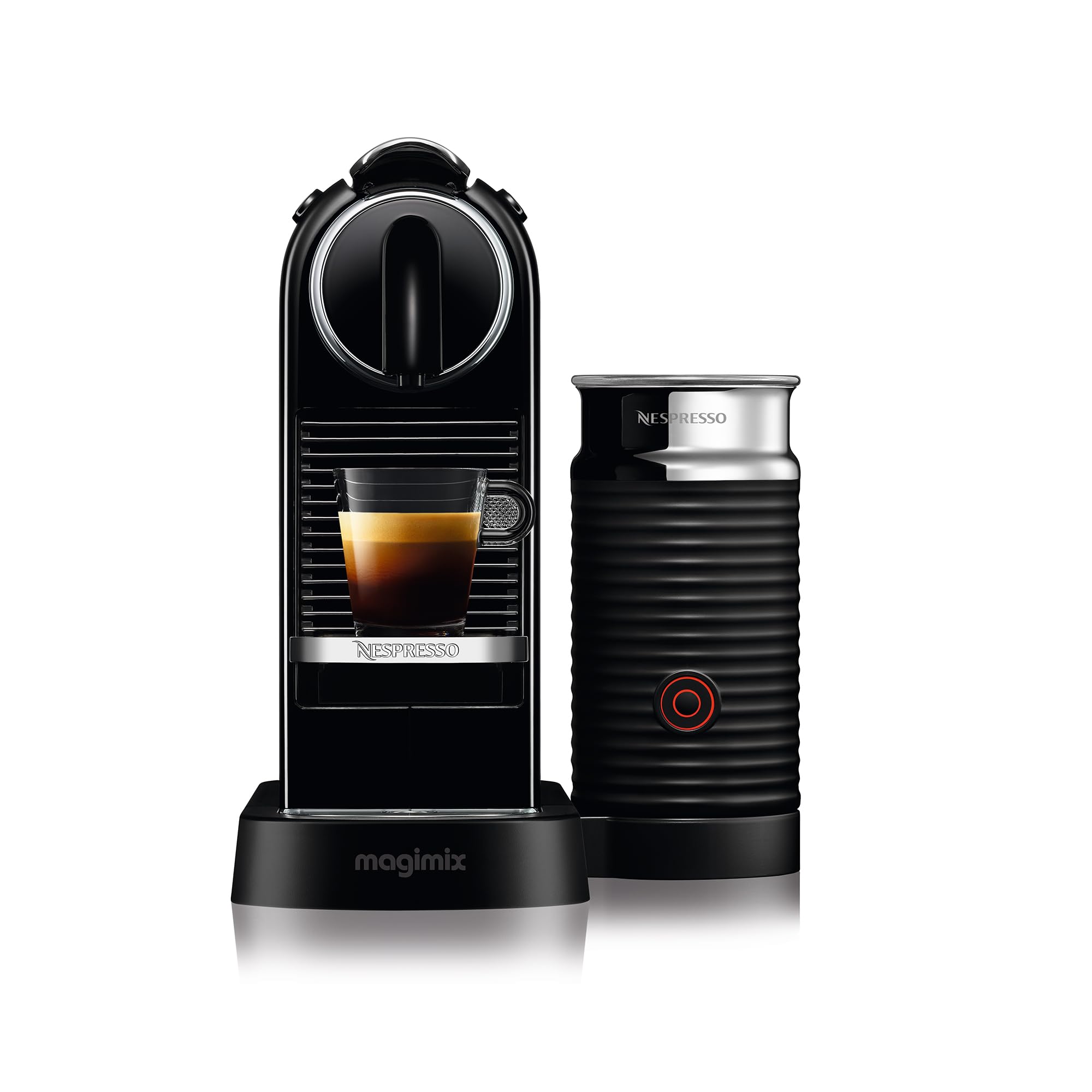 دستگاه قهوه Nespresso 11317 Citiz and Milk، رنگ مشکی - توسط Magimix - نسخه بین‌المللی Citiz + Aeroccino Black