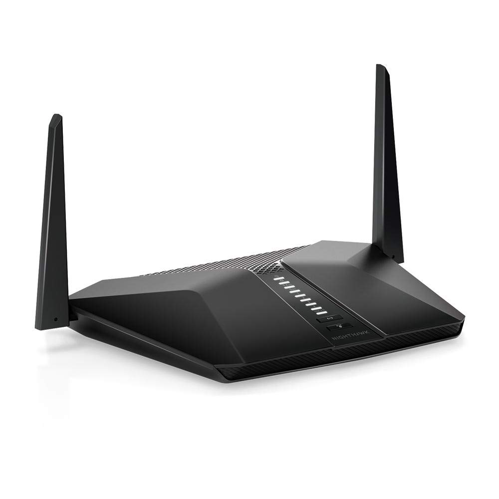 مودم بی‌سیم Netgear NG-RAX40-100EUS Nighthawk AX4 با استاندارد Wi-Fi 6، AX3000 تا 3 گیگابیت بر ثانیه، ایده‌آل برای خانه‌های هوشمند (RAX40).