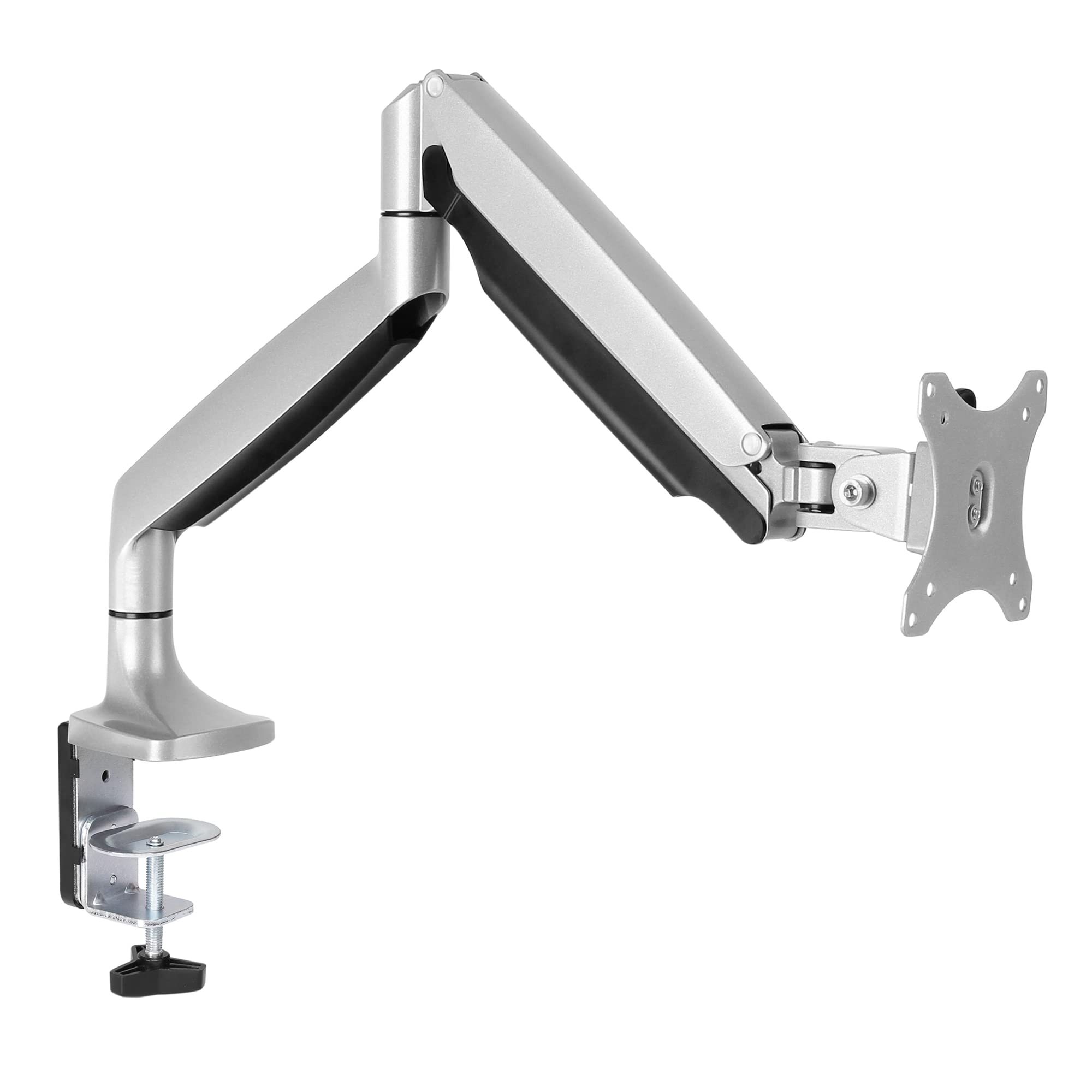 نگهدارنده میز یکپارچه AVLT تا 20 پوند نمایشگر Ultrawide را نگه می دارد - دستگاه نگهدارنده مانیتور VESA تنظیم ارتفاع - بازوی چند جهته قابل تنظیم با جنبش کامل گازی برای پایه مانیتور 13 اینچ تا 35 اینچ - آلومینیوم ارگانیک مناسب