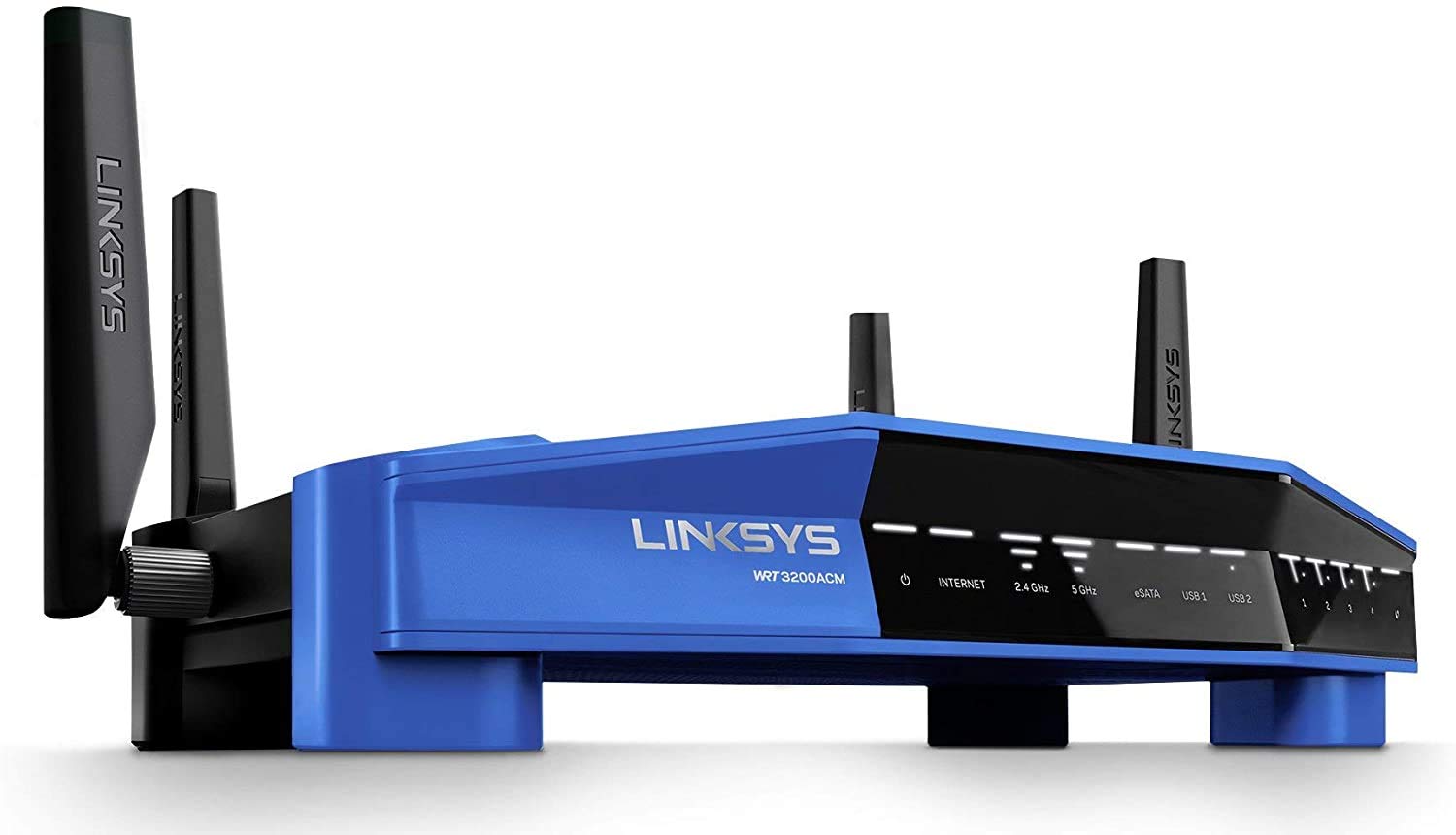 راوتر بی‌سیم هوشمند گیگابیت دو بانده منبع باز Linksys WRT AC3200 با MU-MIMO Tri-Stream 160 (WRT3200ACM)