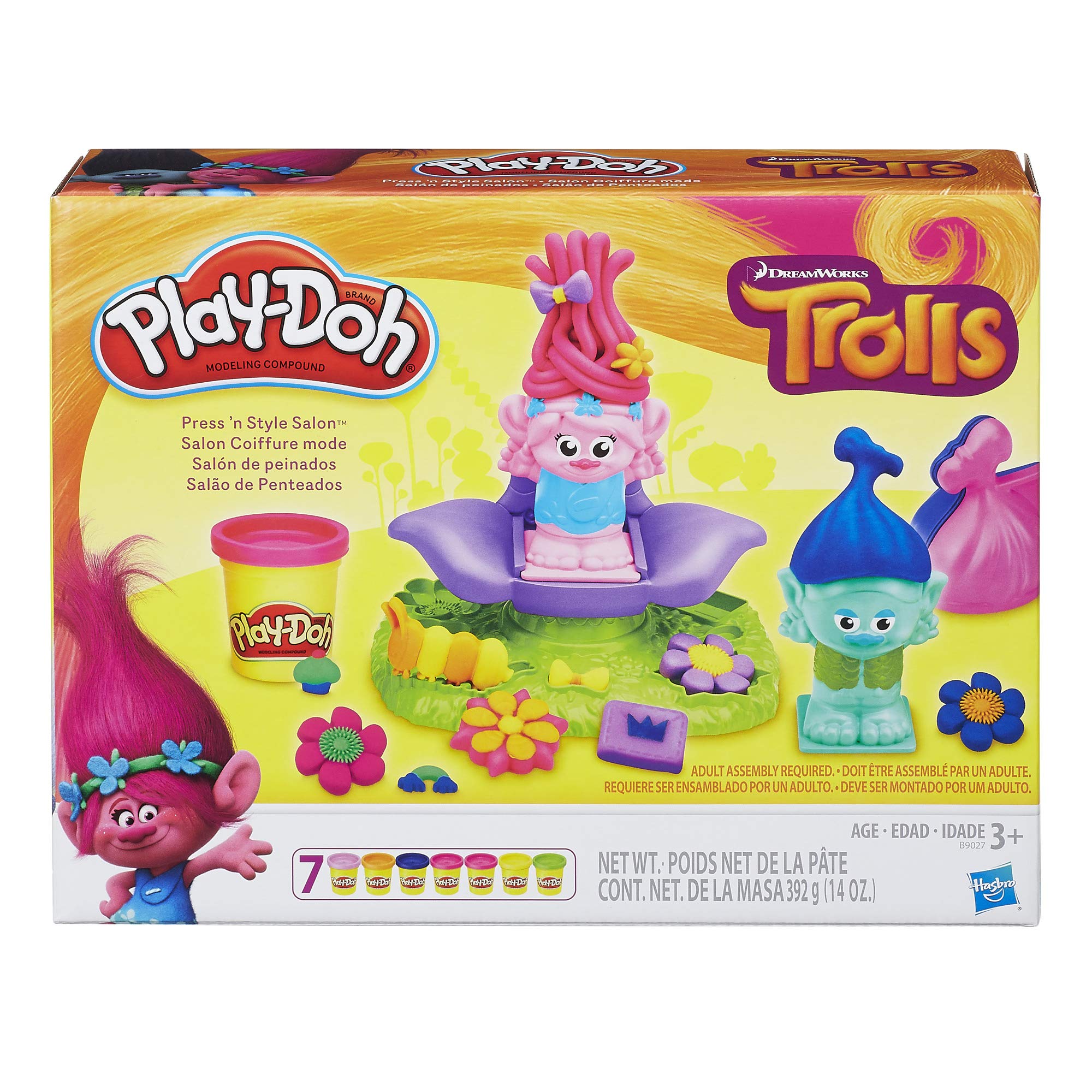 کیت مدل سازی سالن Press N Style Trolls Play-Doh