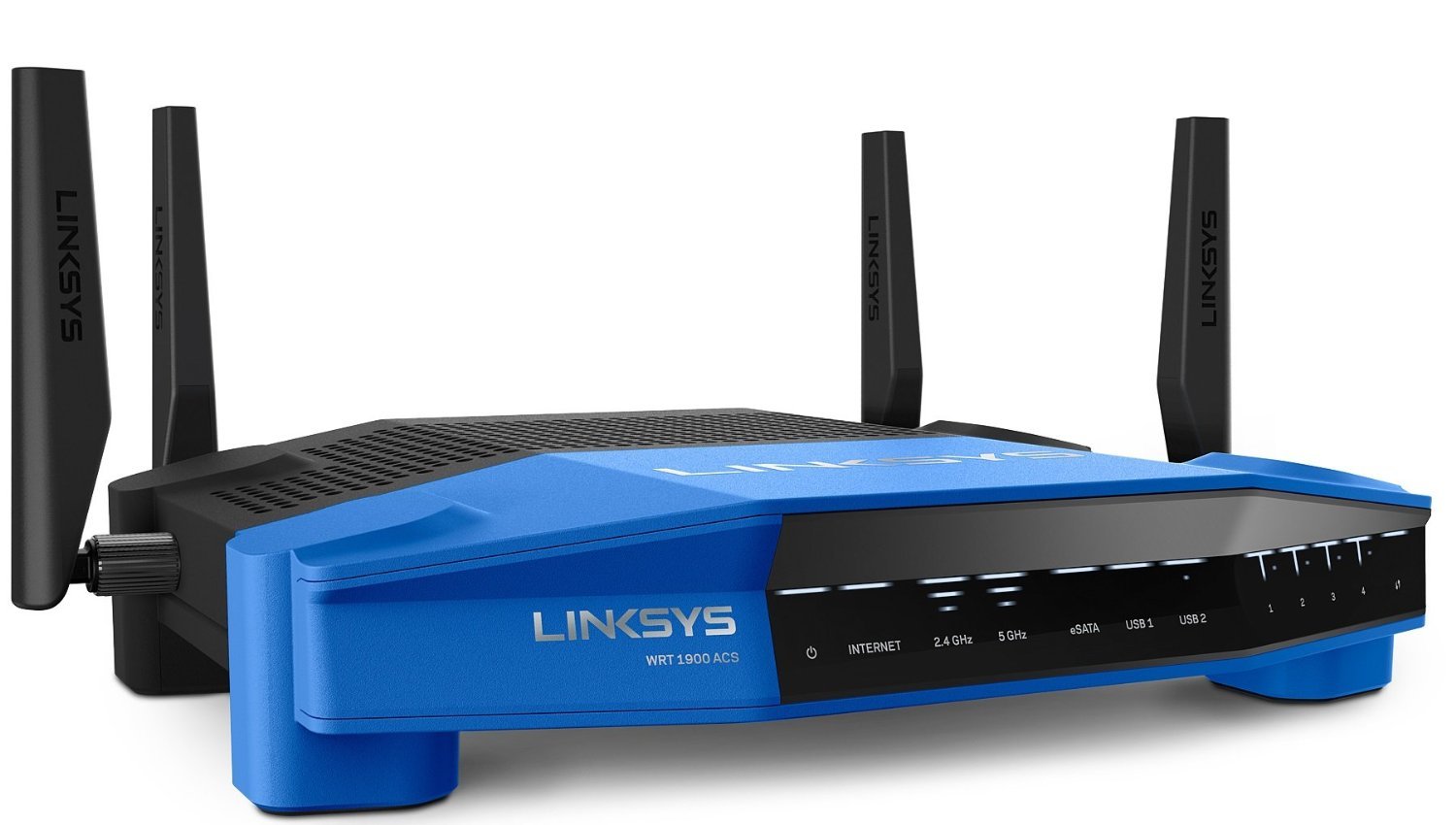 رادیو روتر بی‌سیم Linksys AC1900 Dual Band Open Source WiFi (WRT1900AC) بازسازی شده تایید شده WRT1900AC-RM2