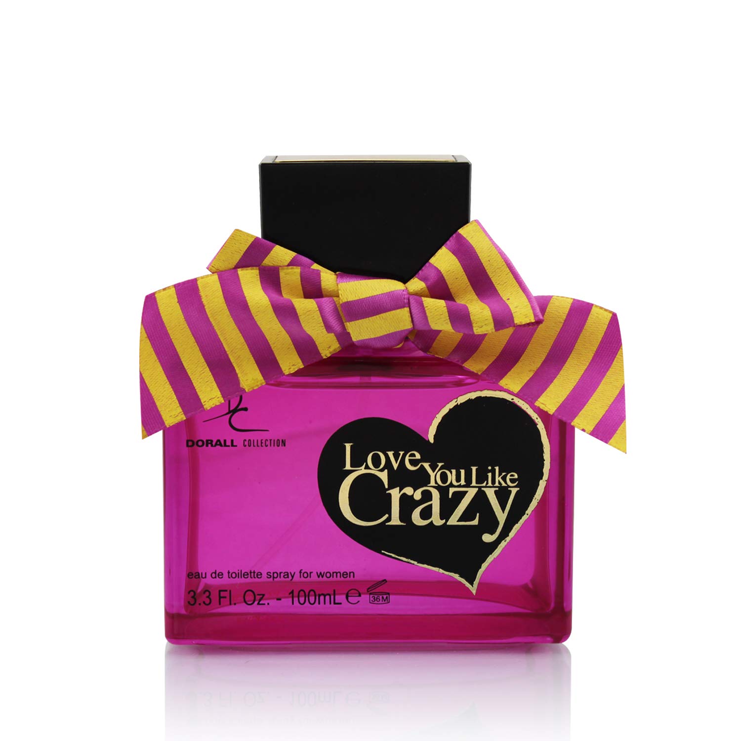 DORALL COLLECTION عطر او دو تویلت Love You Like Crazy برای زنان، عطری تند و مشکی با ماندگاری طولانی برای زنان، عطر بدن برای زنان - 100 میلی لیتر
