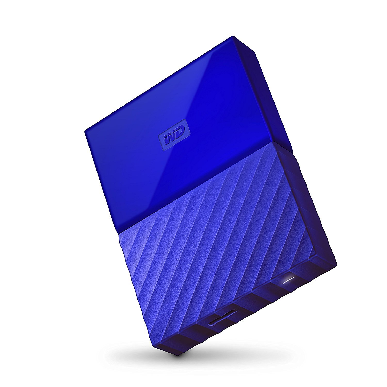 هارد دیسک قابل حمل WD My Passport با ظرفیت 4 ترابایت برای کامپیوتر، ایکس‌باکس وان و پلی‌استیشن 4 - رنگ آبی با ظرفیت 4 ترابایت و طراحی استاندارد - رنگ آبی