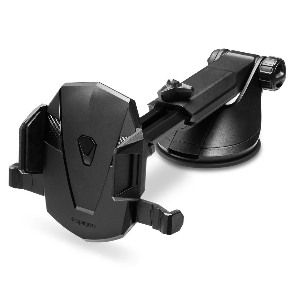 درگاه تلفن خودرویی Spigen Kuel AP12T (TS35) One Tap برای نصب بر روی داشبورد و شیشه بادگیر با بیشتر گوشی‌های هوشمند سازگار - رنگ مشکی