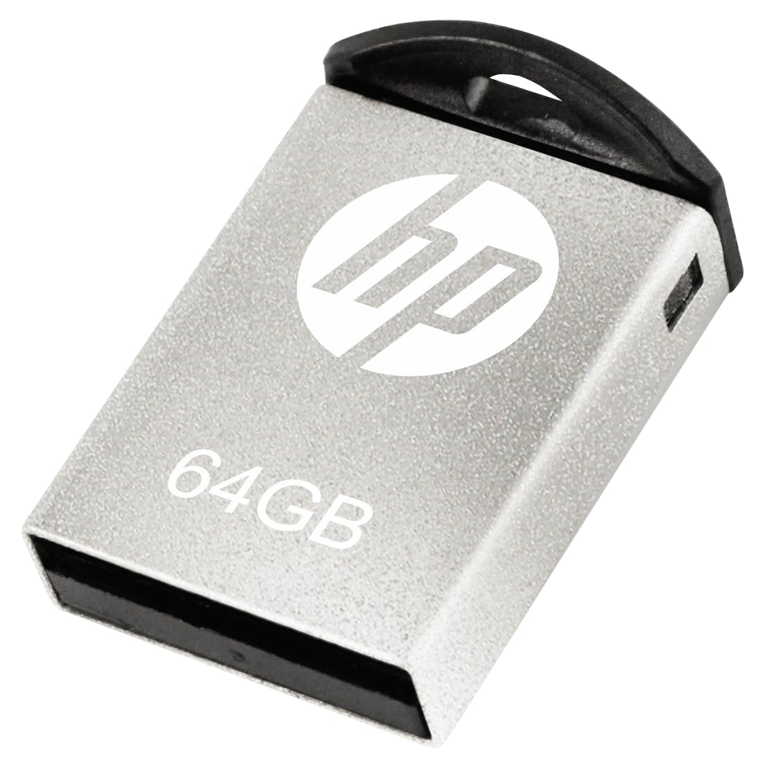 فلش مموری چند منظوره HP USB با ظرفیت ۶۴ گیگابایت، USB 2.0، طراحی فلزی بسیار کوچک، ضد ضربه، ضد آب و ضد گرد و غبار، مدل hpfd222 W - v222 و 64GB