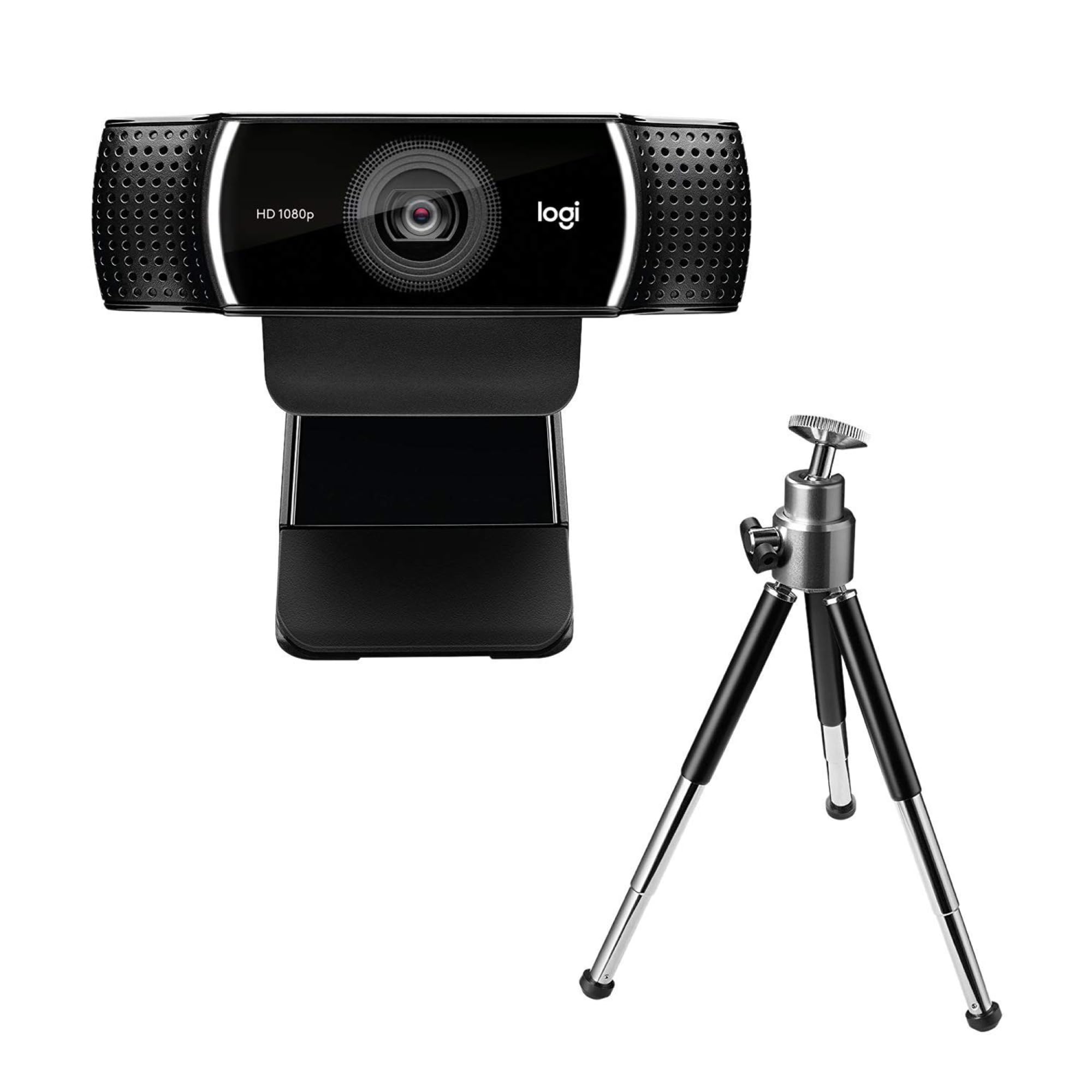 وب‌کم استریم پرو C922 از لاجیتک (۱۰۸۰p/۳۰ فریم یا ۷۲۰p/۶۰ فریم) - مشکی