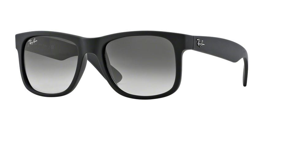 عینک آفتابی مستطیلی Ray-Ban RB4165 جاستین رنگ مشکی / خاکستری با 51 میلیمتر