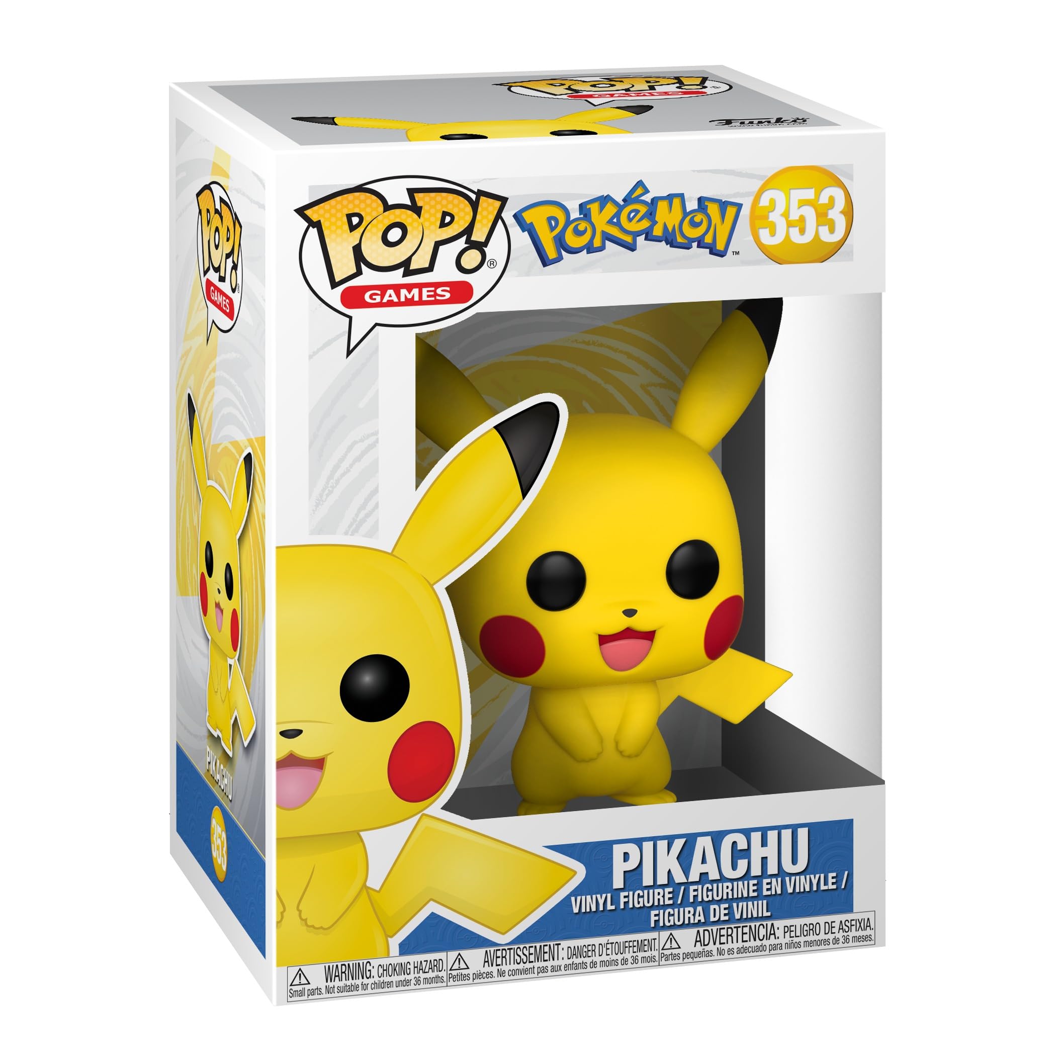 Funko Pop! بازی‌ها: پوکمون - پیکاچو - انگشتی وینیل قابل جمع‌آوری - ایده‌ی هدیه - محصول رسمی - اسباب‌بازی برای کودکان و بزرگسالان - طرفداران بازی‌های ویدیویی - مدل انگشتی برای جمع‌آوری و جعبه نمایش