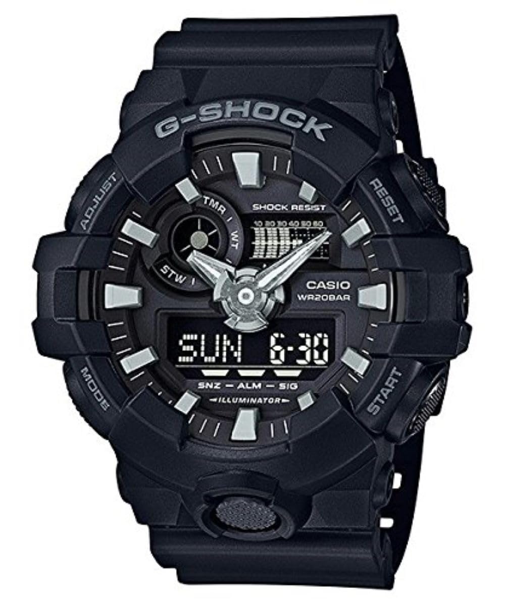 ساعت دنیایی آنالوگ و دیجیتال Casio G-Shock مدل مشکی