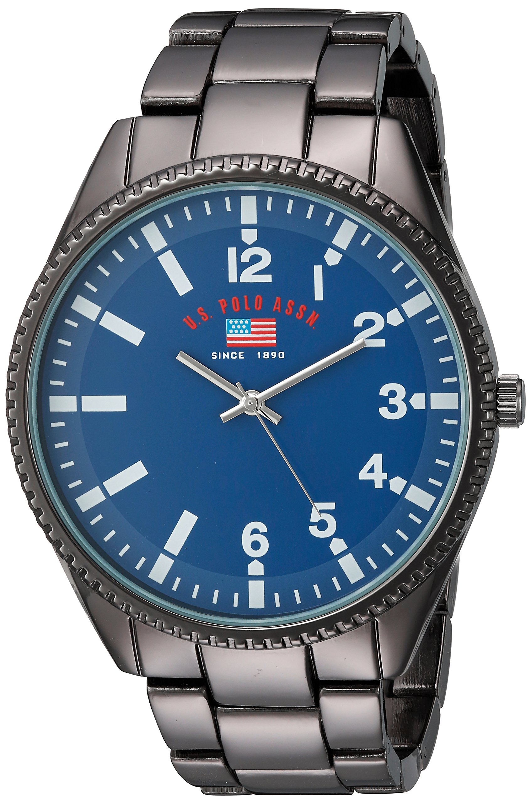ساعت مچی چرخشی مردانه U.S. Polo Assn. با نمایش آنالوگ و بند از جنس فولاد ضد زنگ - US8641
