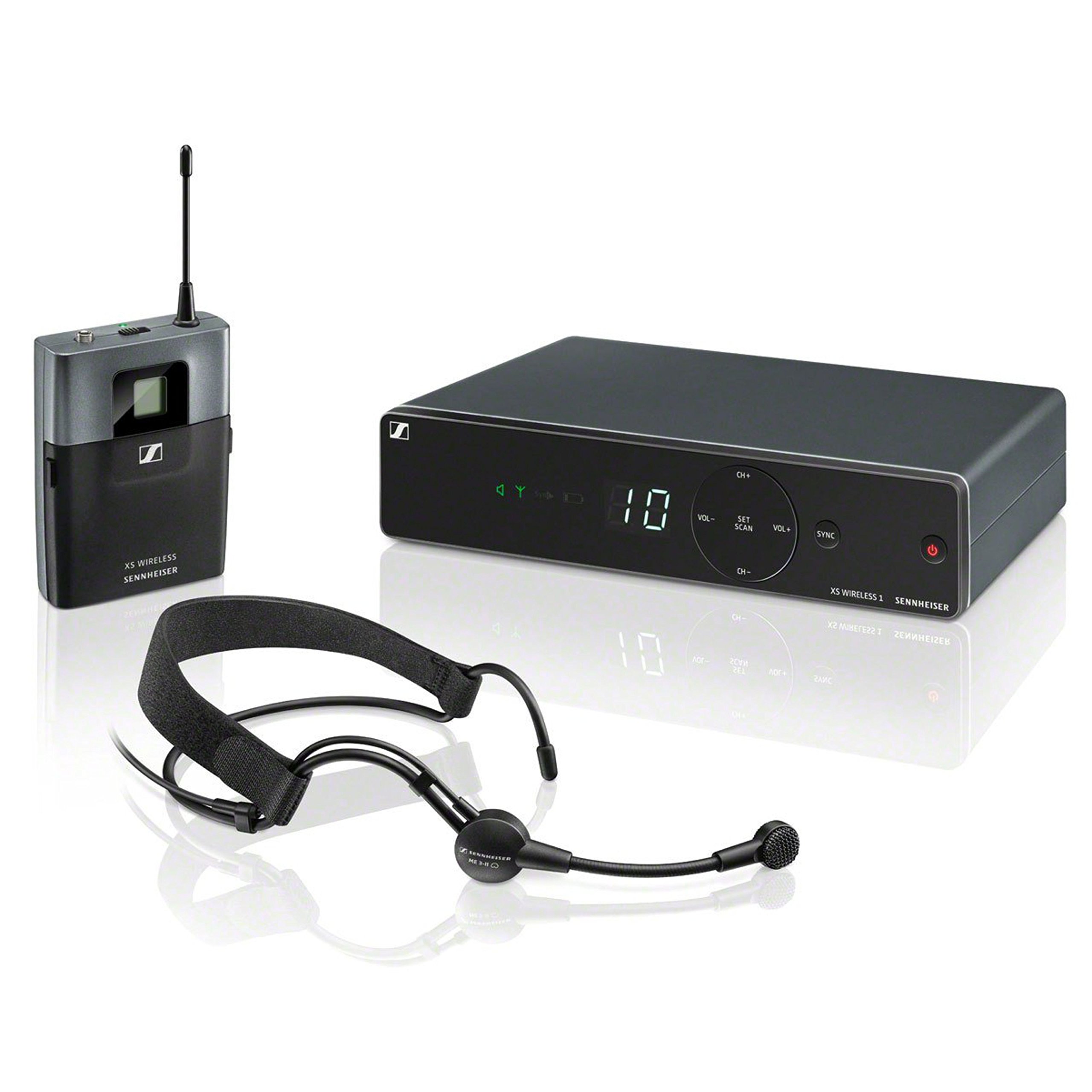 سیستم بی‌سیم Sennhejsonr XSw 1-Me3-B با میکروفون هدست Me3 برای خوانندگان و ارائه‌دهندگان XSW-ME3-B