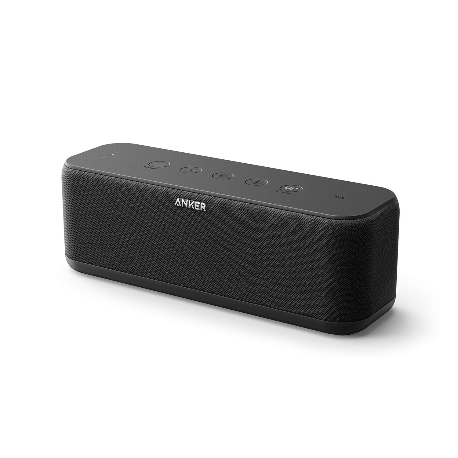 با کیفیت ارتقا یافته، بلندگو بلوتوث Anker Soundcore Boost با صدای خوب تعادل‌یافته، BassUp، زمان پخش 12 ساعته، پورت USB-C، ضد آب IPX7، بلندگو بی‌سیم با تنظیم EQ قابل تنظیم از طریق برنامه، جفت‌شدن استریو بی‌سیم