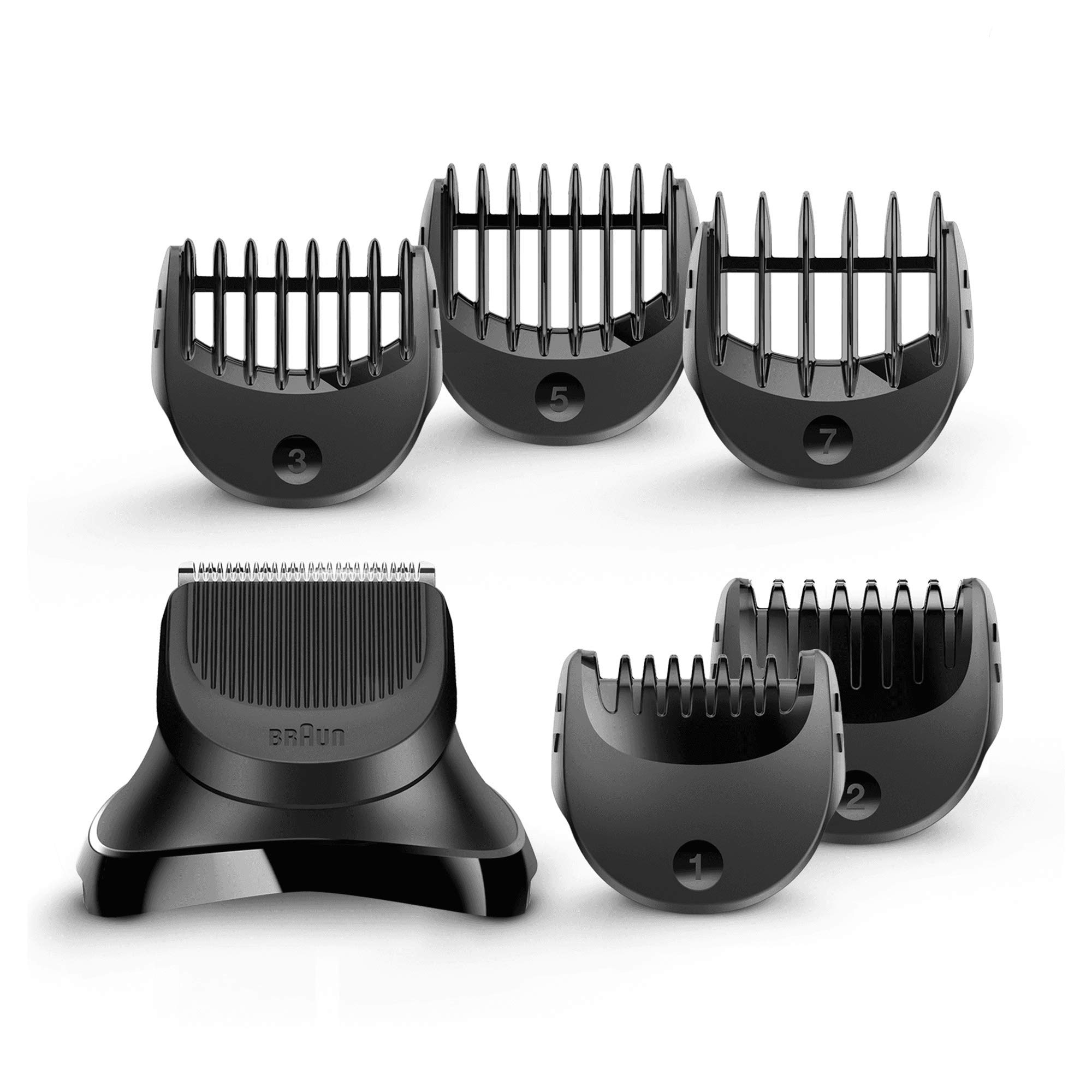 Braun BT 32,Series 3 Shave & Style BT32 Trimmer Head +5 combs, Black, Small, (Pack of 1) UAE Version