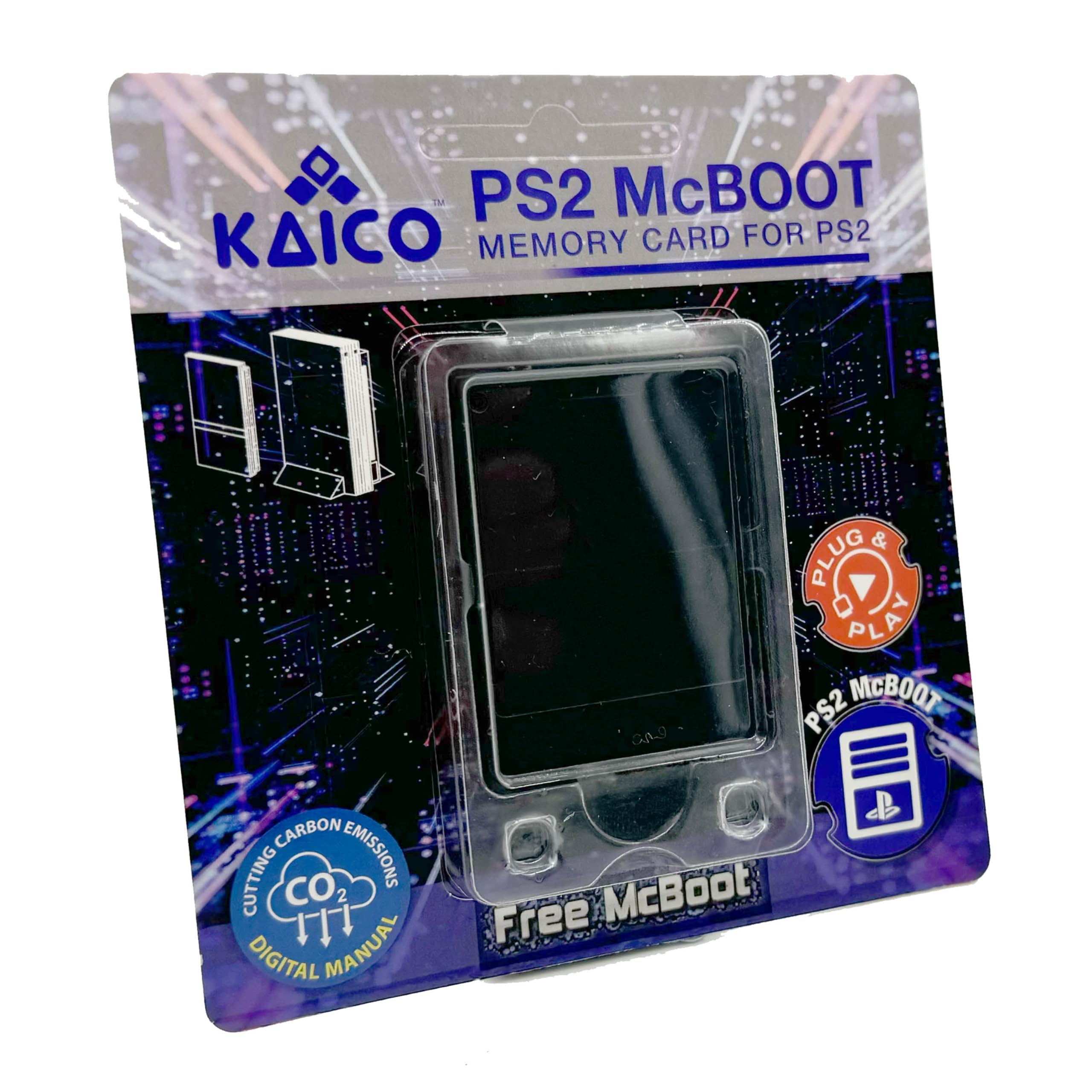 کارت حافظه Kaico Free McBoot 8MB PS2 - کارت حافظه FMCB 1.966 FreeMcBoot برای کنسول پلی‌استیشن 2 - Free McBoot PS2 Plug & Play - راه‌حل نرم افزاری Softmod