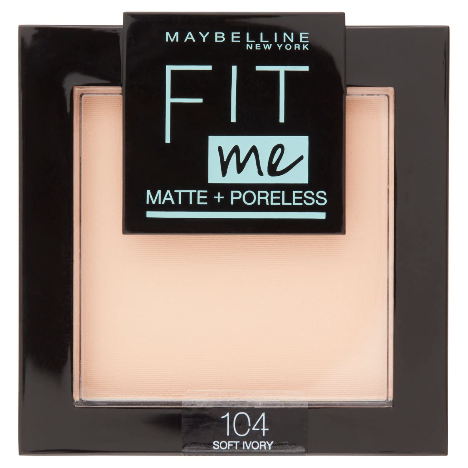 Maybelline New York Fit Me Matte & Poreless Powder - 104 | سافت آیوری 104 | 1 عدد (بسته‌بندی 1 عدد)