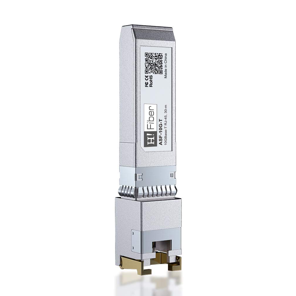 مبدل SFP+10GBASE-T SFP+10GBASE-T.com RJ45 مساعد رسانه مسیو Cisco SFP-10G-T-S، فاصله 30 متر، برای مرکز داده، سوییچ، روتر 10GBase-T: 30 متر برای سیسکو