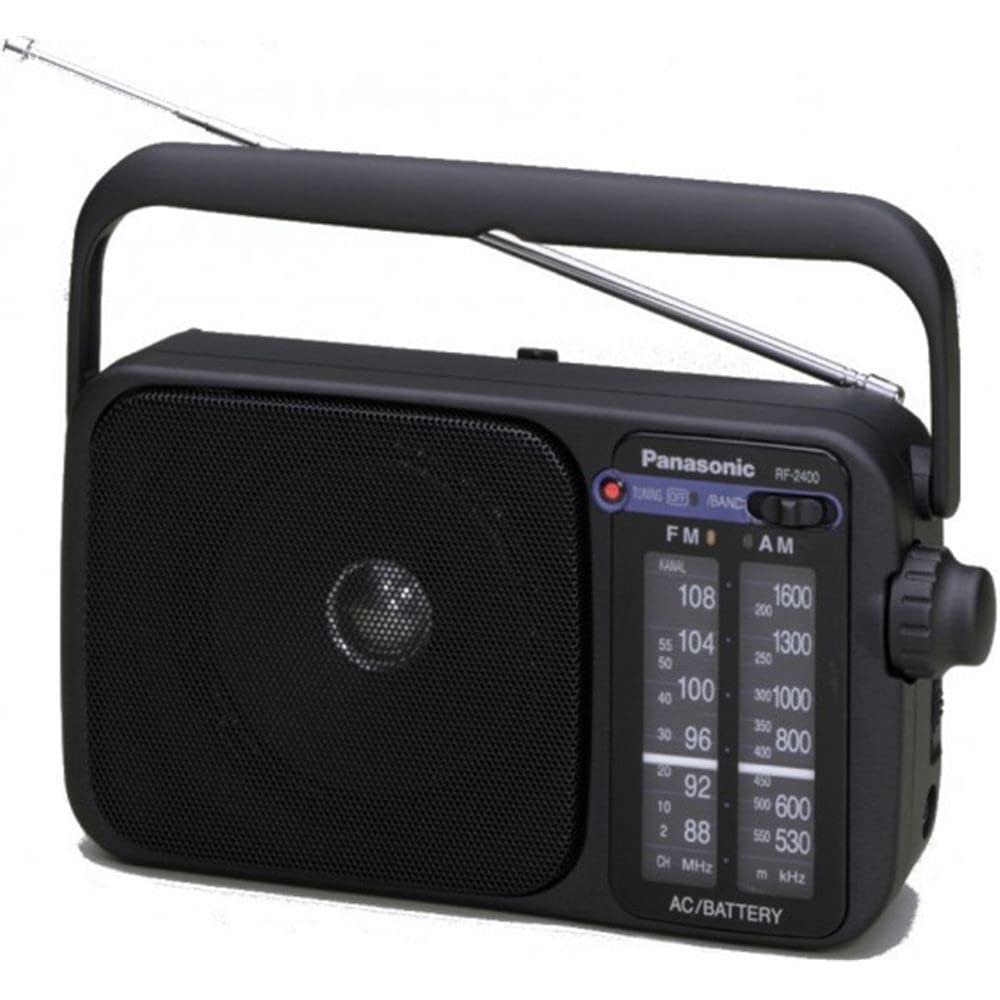 رادیو قابل حمل Panasonic Rf-2400D Panasonic Rf-2400D Am/Fm دریافت‌کننده 2 باند سیاه - سیاه (بسته یک عددی)