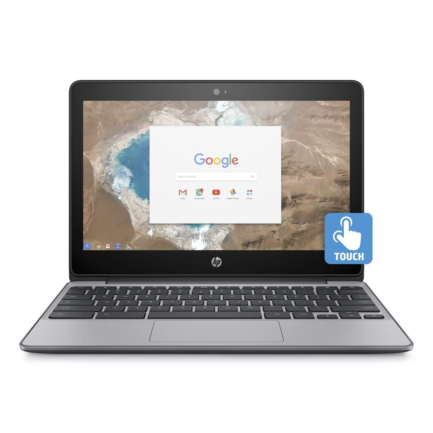 صفحه نمایش لمسی IPS HD Gorilla Glass 11.6 اینچی HP Chromebook 11-v020nr، Intel Celeron N3060 دو هسته ای، 4 گیگابایت DDR3، 16 گیگابایت SSD، 802.11ac، بلوتوث، سیستم عامل Chrome (تجدید)