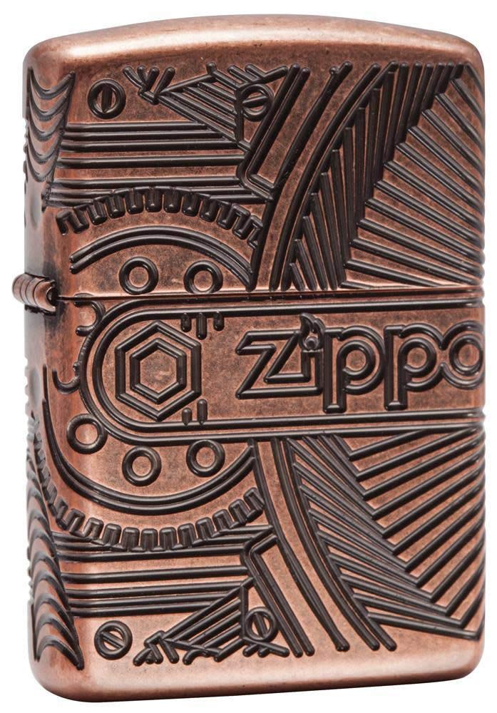 روغن کشی Zippo، فلزی، آرمور مسی، یک سایز