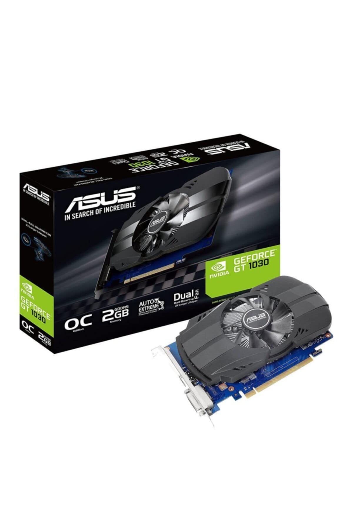 ASUS PHOENIX GEFORCE® GT 1030 OC EDITION 2GB GDDR5 از بهترین‌ها برای ساخت کامپیوتر کوچک و سرگرمی خانگی است PHOENIX 1030 OC 2G
