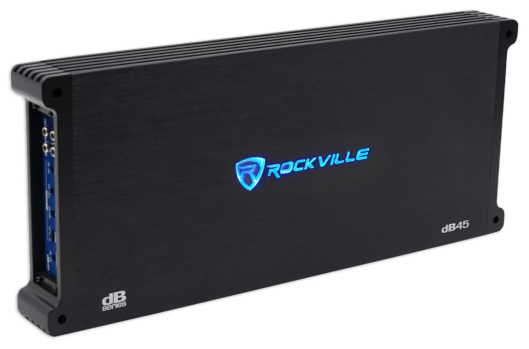 بلندگوی خودرو امپلی‌فایر چهار کاناله Rockville dB45 با توان خروجی 3200 وات/1600 وات RMS، بلند و صدای قوی!