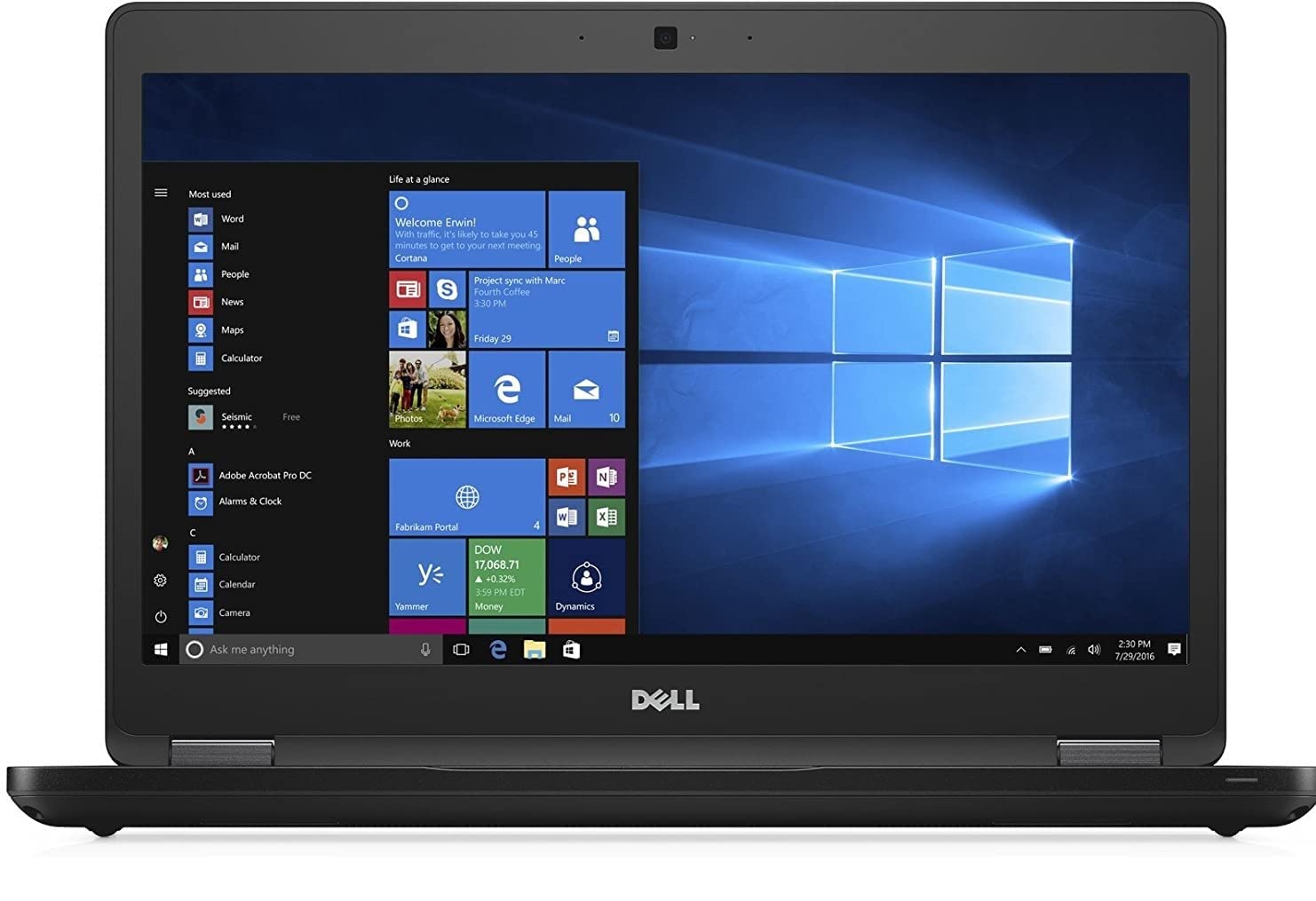 لپ تاپ Dell Latitude 5480، صفحه نمایش ضد تابش ناتچ، 14 اینچی، نمایش آنتی گلر، Intel Core نسل هفتم i5-7300U، 8 گیگابایت DDR4، 256 گیگابایت SSD، ویندوز 10 پرو (بازسازی‌شده)
