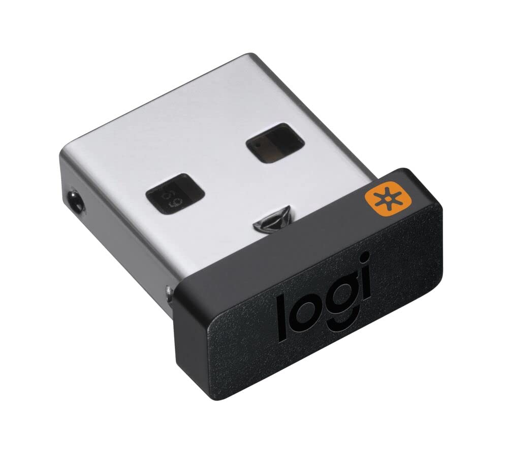 گیرنده یونیفای Logitech USB ، فناوری بی‌سیم ۲.۴ گیگاهرتز ، پلاگ USB سازگار با تمام دستگاه‌های یونیفای Logitech مانند موس بی‌سیم و کیبورد ، PC / Mac / لپ تاپ - مشکی