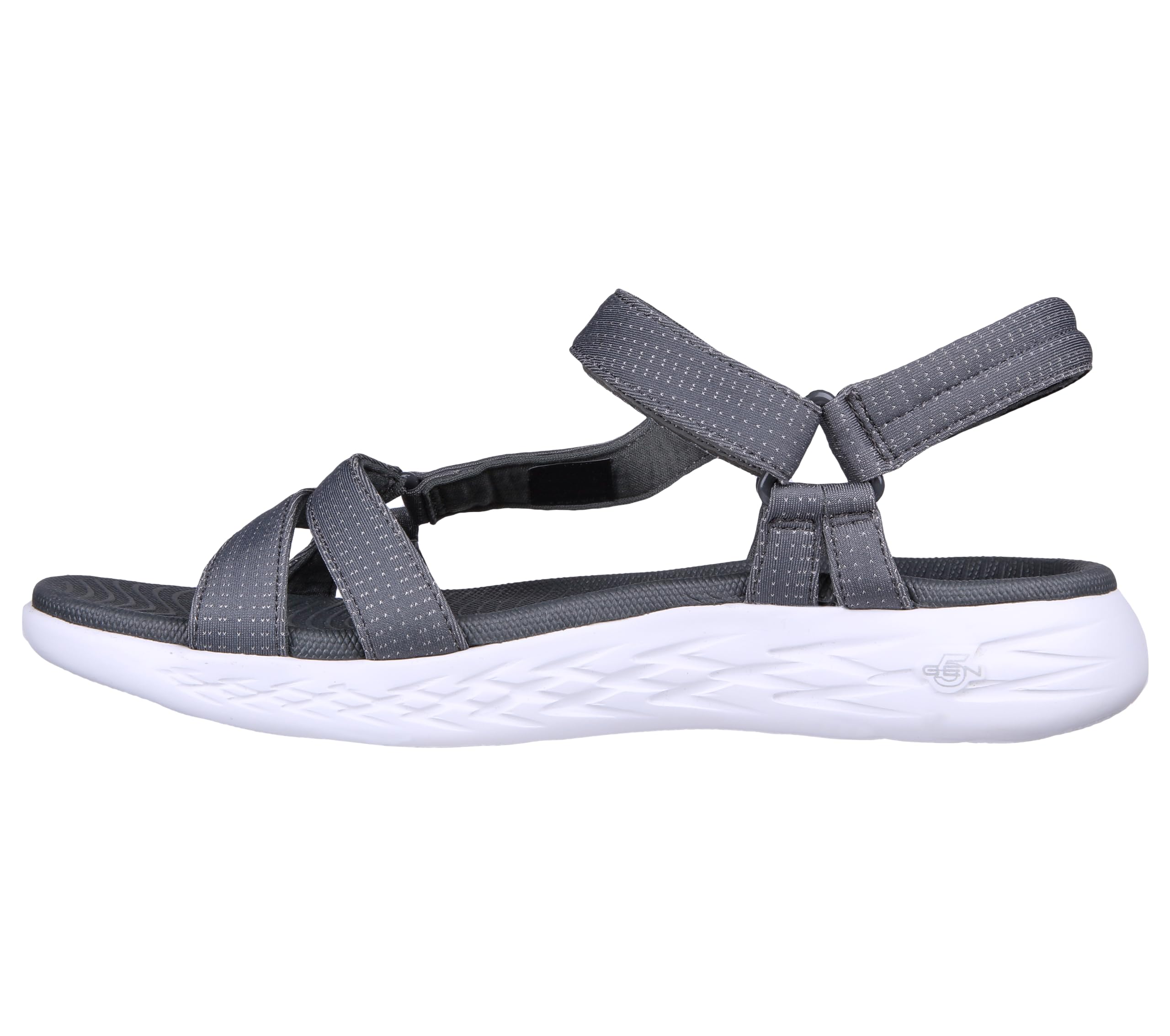کفش های پیاده روی شمالی زنانه Skechers On-The-Go 600 ، 39 سایز EU با تریم متنی زغالی