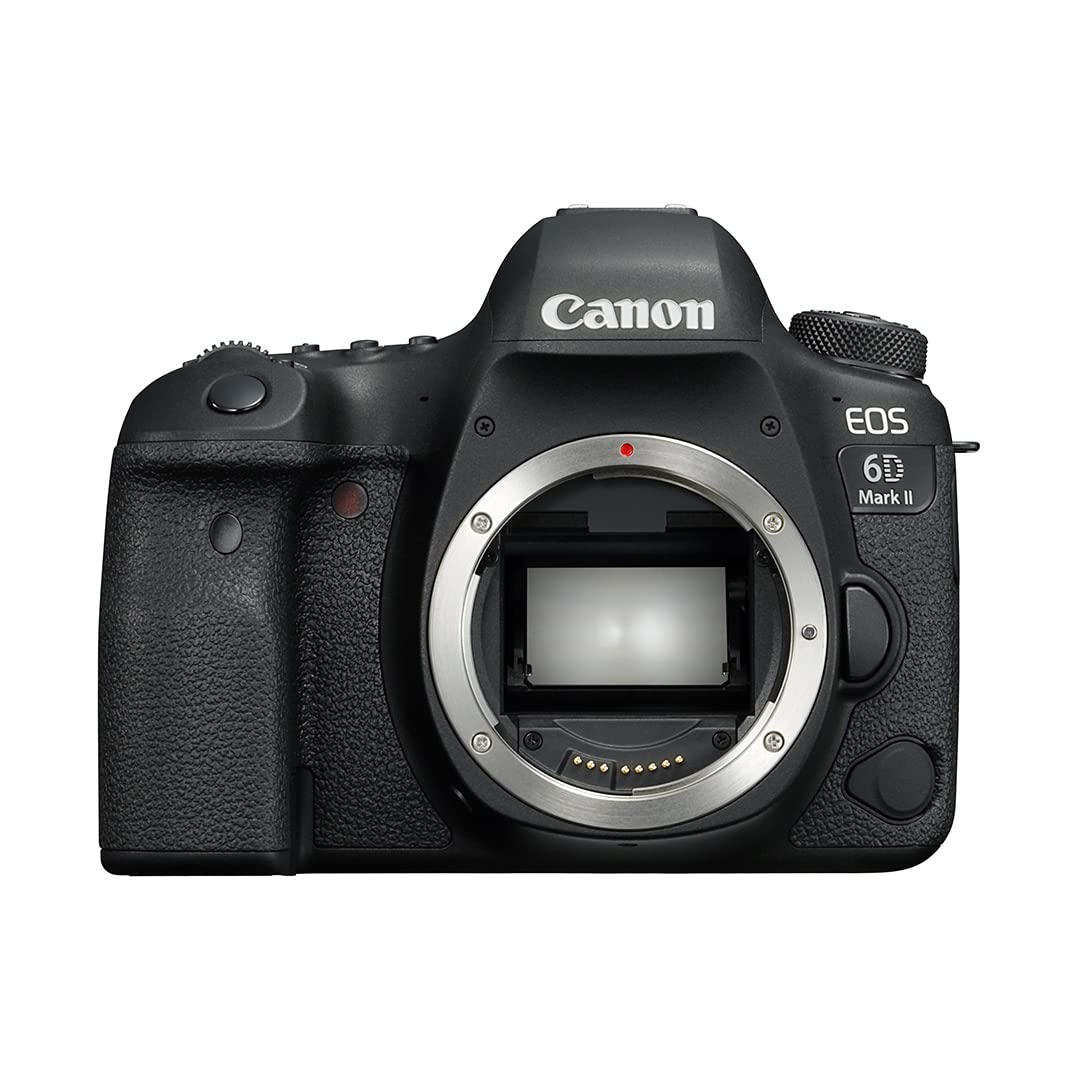 Canon Eos 6D Mark II Body, دوربین دیجیتال اس‌ال‌آر با رزولوشن 26.2 مگاپیکسل، رنگ مشکی، نسخه امارات با گارانتی رسمی