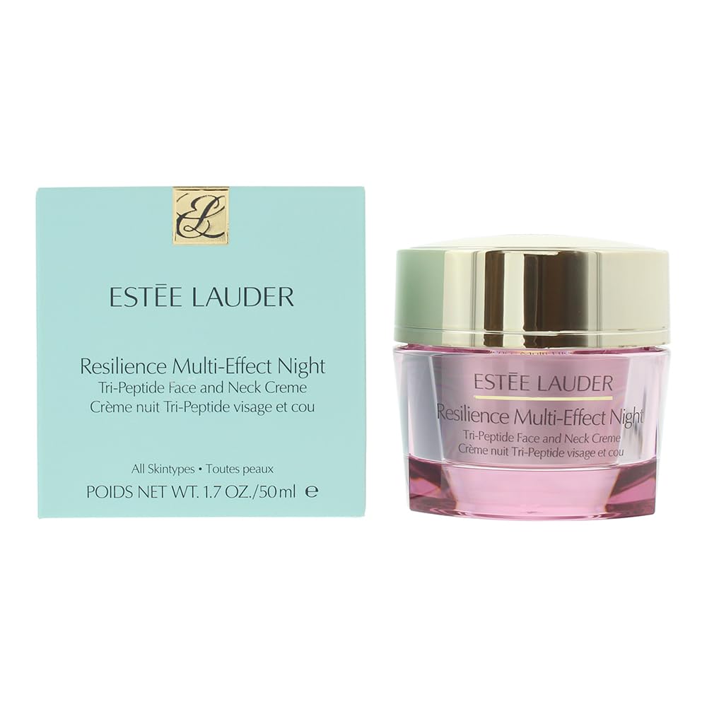 کرم چند اثره شبانه Estée Lauder Resilience Multi-Effect Night Tri-Peptide برای صورت و گردن 50 میلی‌لیتر (بسته‌ای ۱ عددی)
