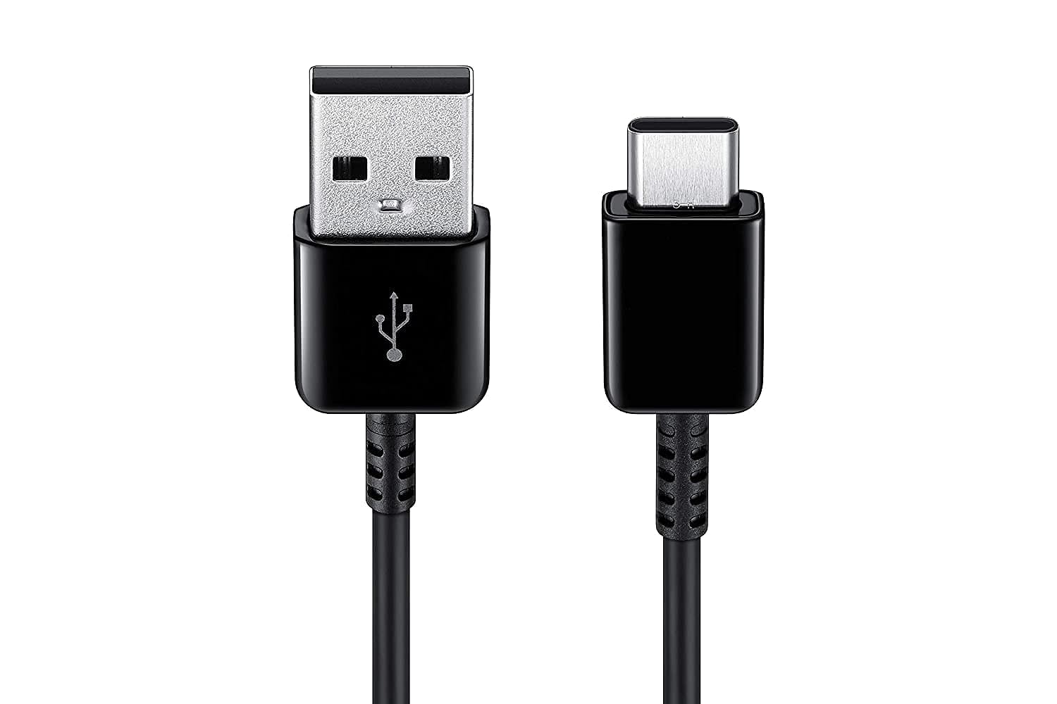 کابل شارژ و همسان‌سازی اصلی USB Type C سامسونگ - کابل شارژ USB-A تا USB-C اصلی برای شارژ سریع گوشی های همراه و تبلت‌ها - ۱.۵ متر - رنگ سیاه کابل دیتا USB-A تا C