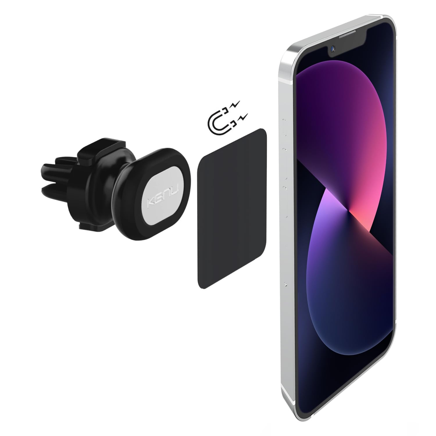 Kenu Airframe Magnetic حامل گوشی هوشمند مغناطیسی رنگ مشکی.