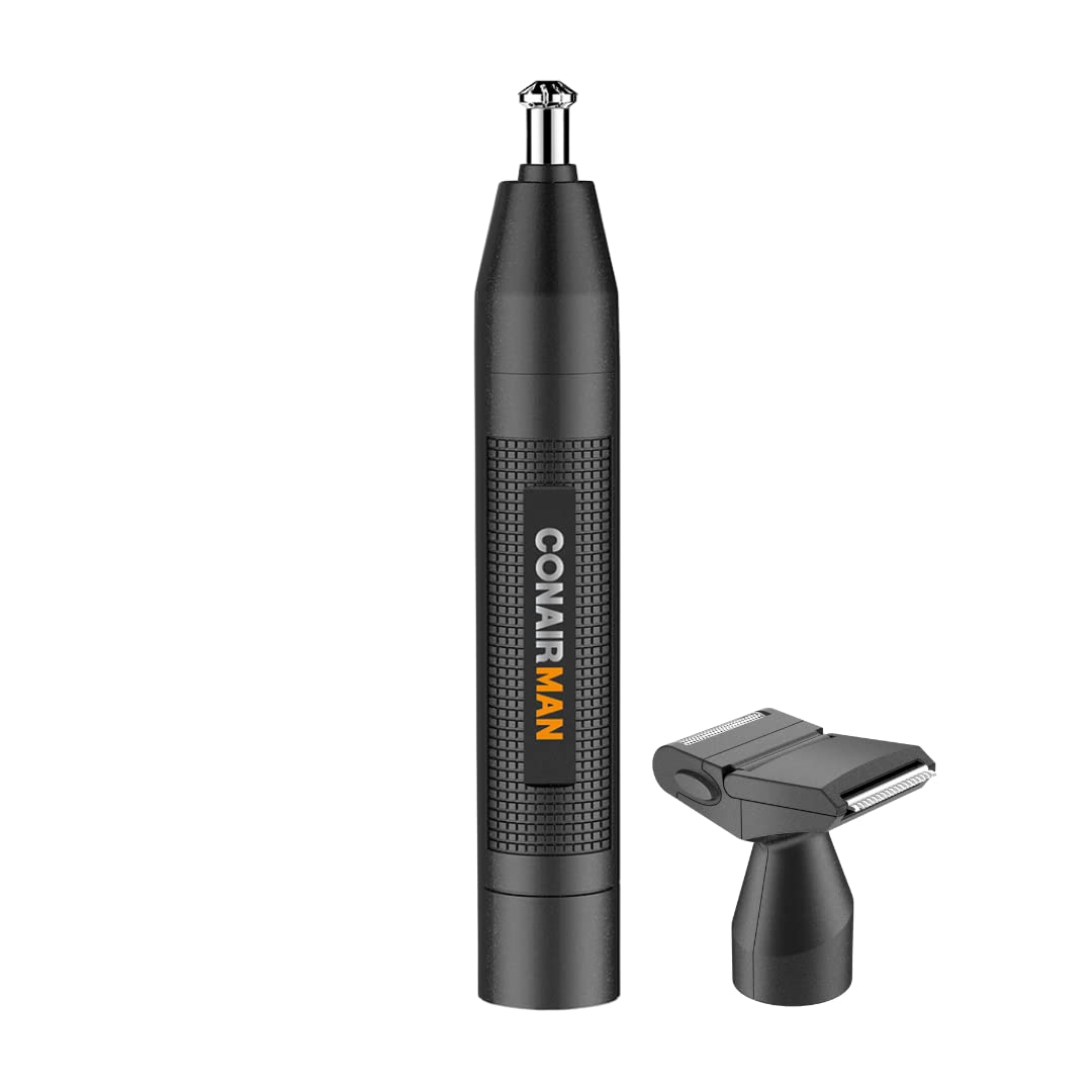 ConairMAN تراش موهای بینی و گوش با باتری، شامل لوازم جانبی جزئیات و تیغه تراش Detail + تیغه تراش سر
