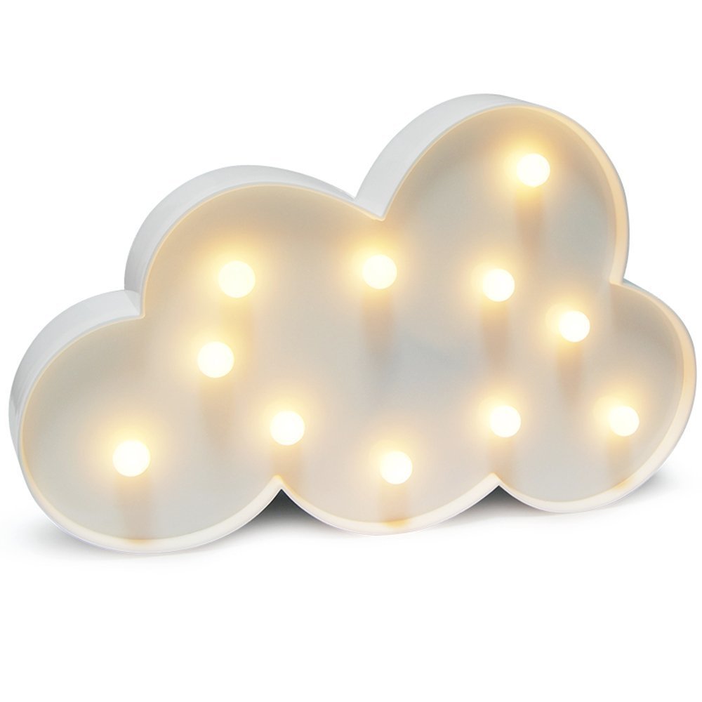 لوستر میز شبنمی LED ابری ابری گلینتی برای مهمانی تولد عروسی، لامپ مارکیـ، نور نرم باتری برای نورپردازی تزیـینی نرســــری برای اتاق خواب و تزیــین دیــوار(ابر)
