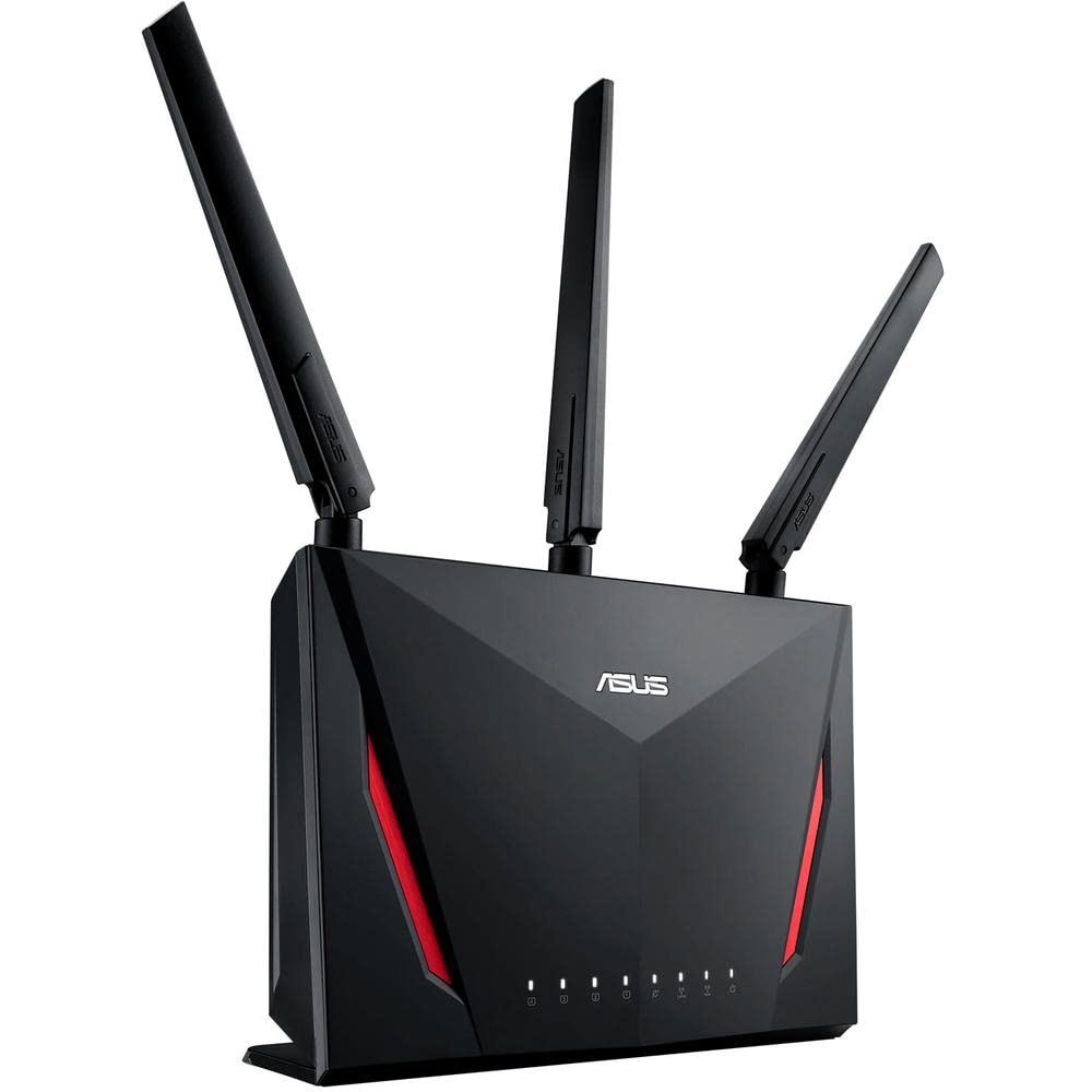 رمزگذاری. مسیریاب WiFi Gaming ASUS AC2900 (RT-AC86U) - مسیریاب بی‌سیم گیگابیت دو بانده، شتاب‌دهنده بازی WTFast، استریمینگ، سازگار با AiMesh، امنیت اینترنت مادام‌العمر، QoS تطبیقی