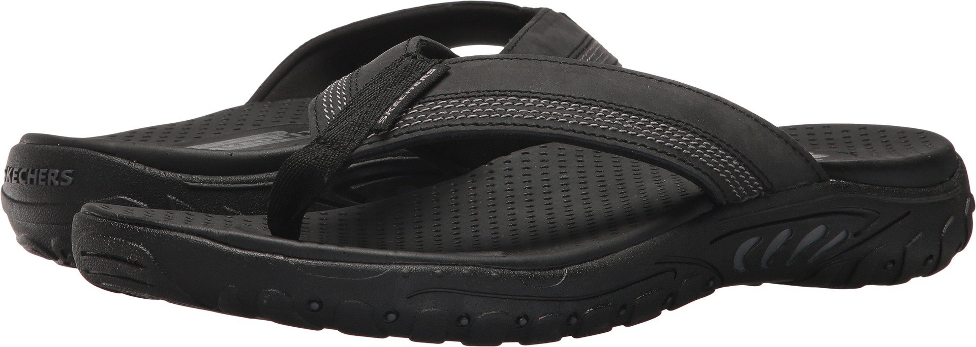 Skechers Reggae Cobano — صندل انگشتی مردانه، سایز 46 (EU)، مشکی