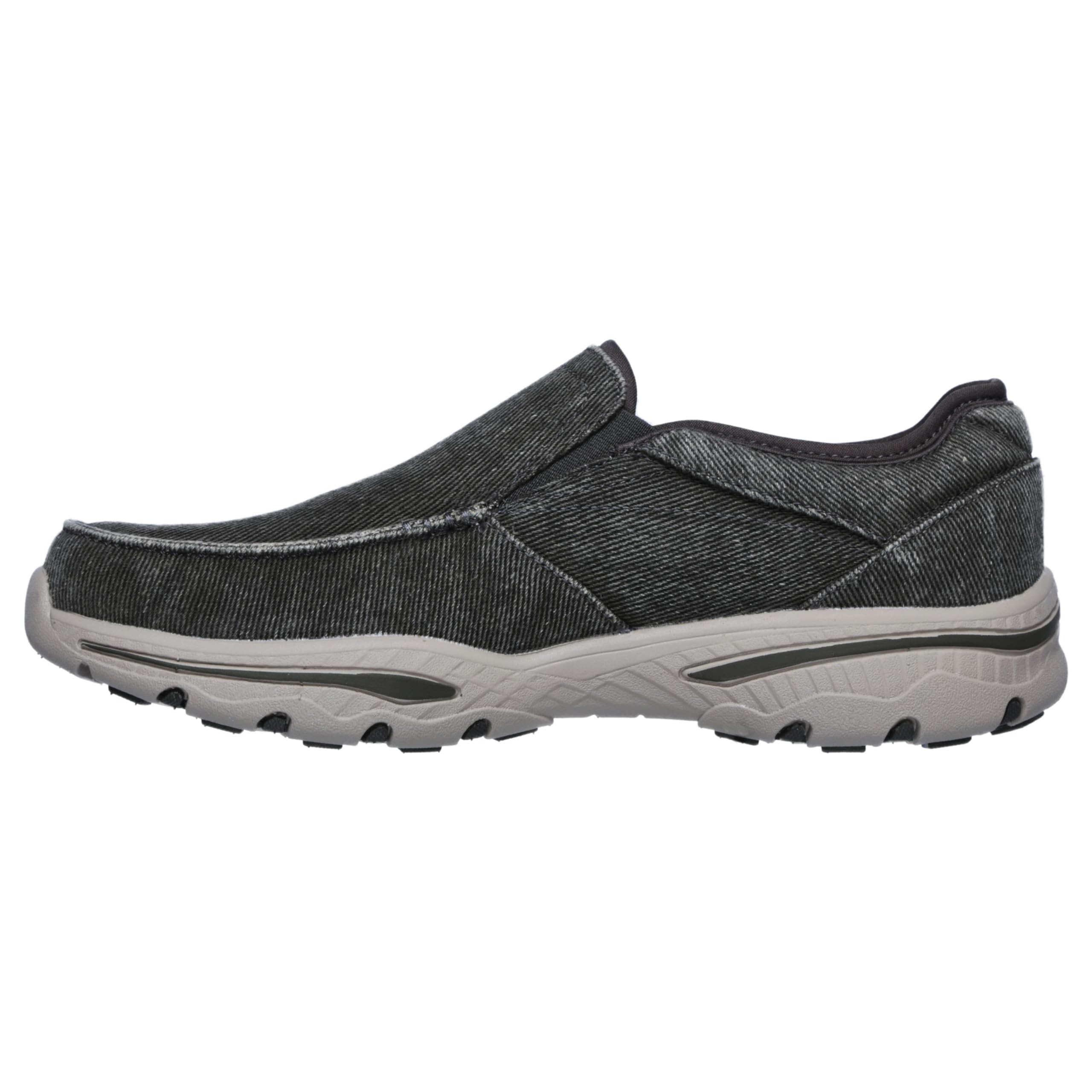 Skechers مردانه فیت راحت - Creston‑Moseco، سایز ۴۵٫۵ (EU)، رنگ ذغالی
