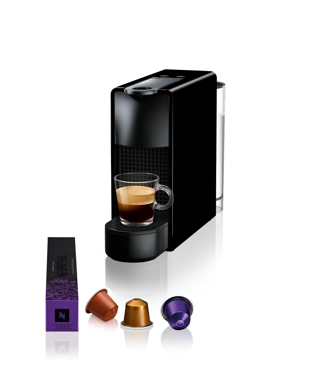 ماشین قهوه Nespresso Essenza Mini از Nespresso، مدل Piano Black - نسخه اماراتی