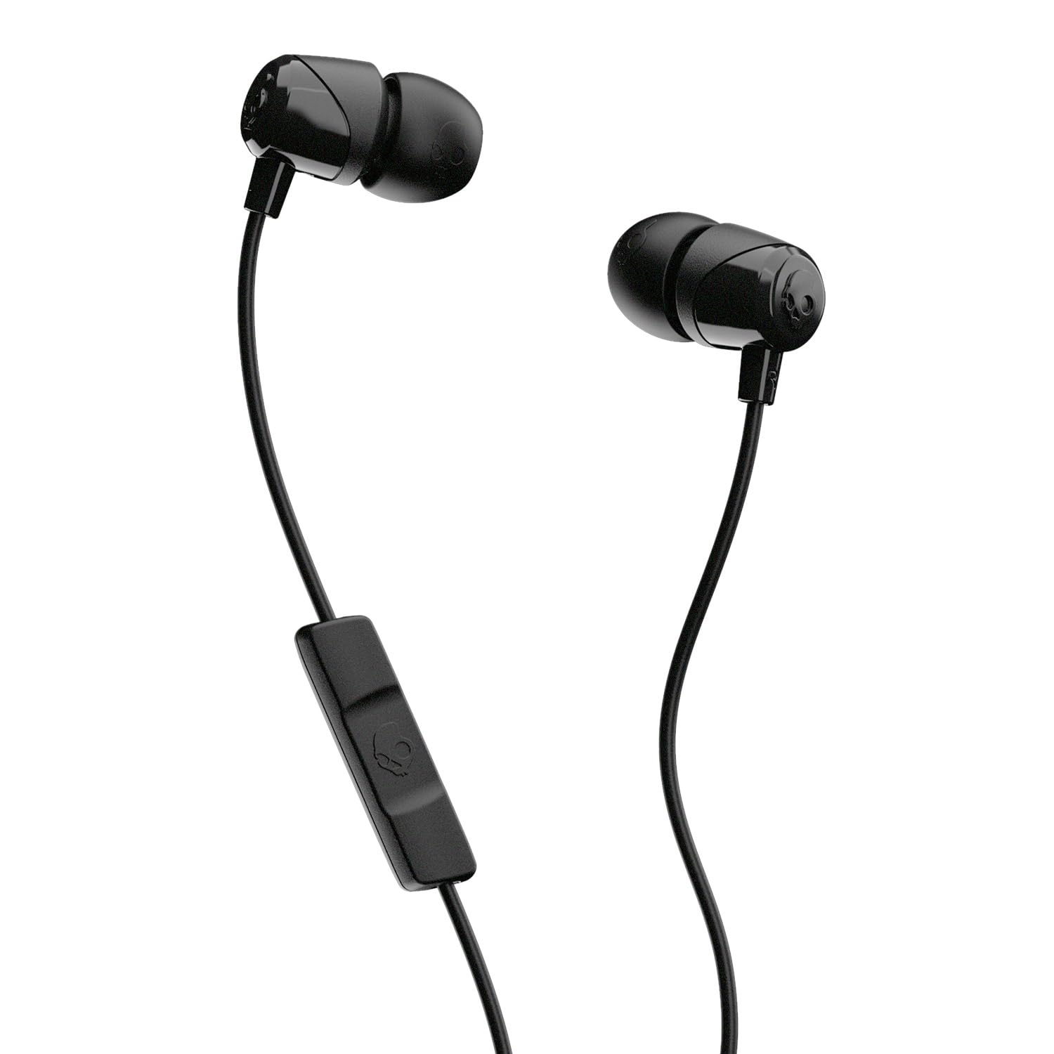 هدفون‌های داخل گوش Skullcandy Jib با میکروفون و کنترل از راه دور برای تماس‌های آزاد - مشکی/مشکی تکی