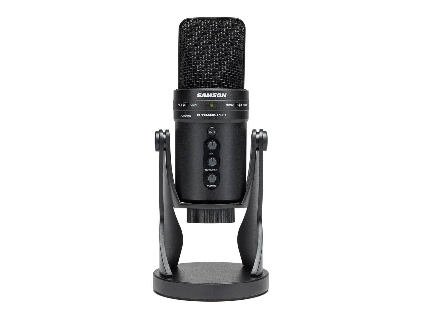 Samson Technologies-SAGM1UPRO Samson G-Track Pro میکروفن کاندنسر USB حرفه ای با رابط صوتی اساسی