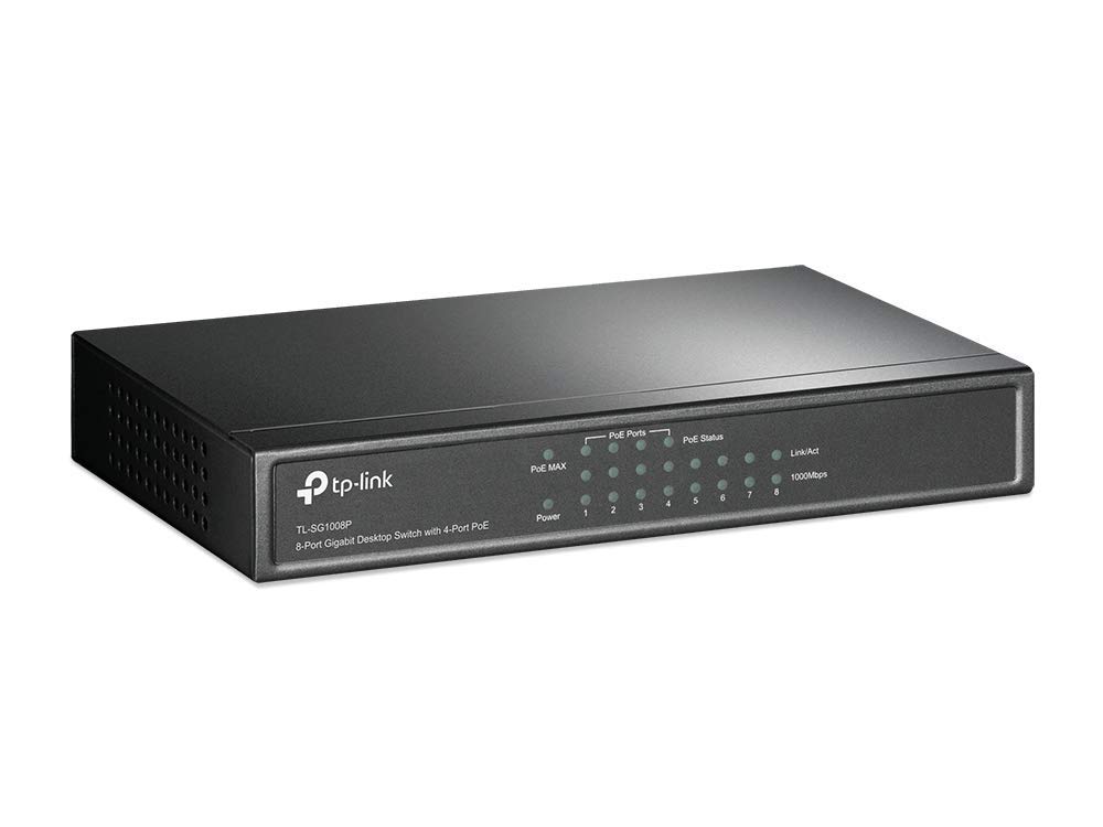 سوییچ دسکتاپ شبکه TP-Link TL-SG1008P با 8 پورت گیگابیت و 4 پورت PoE Gigabit