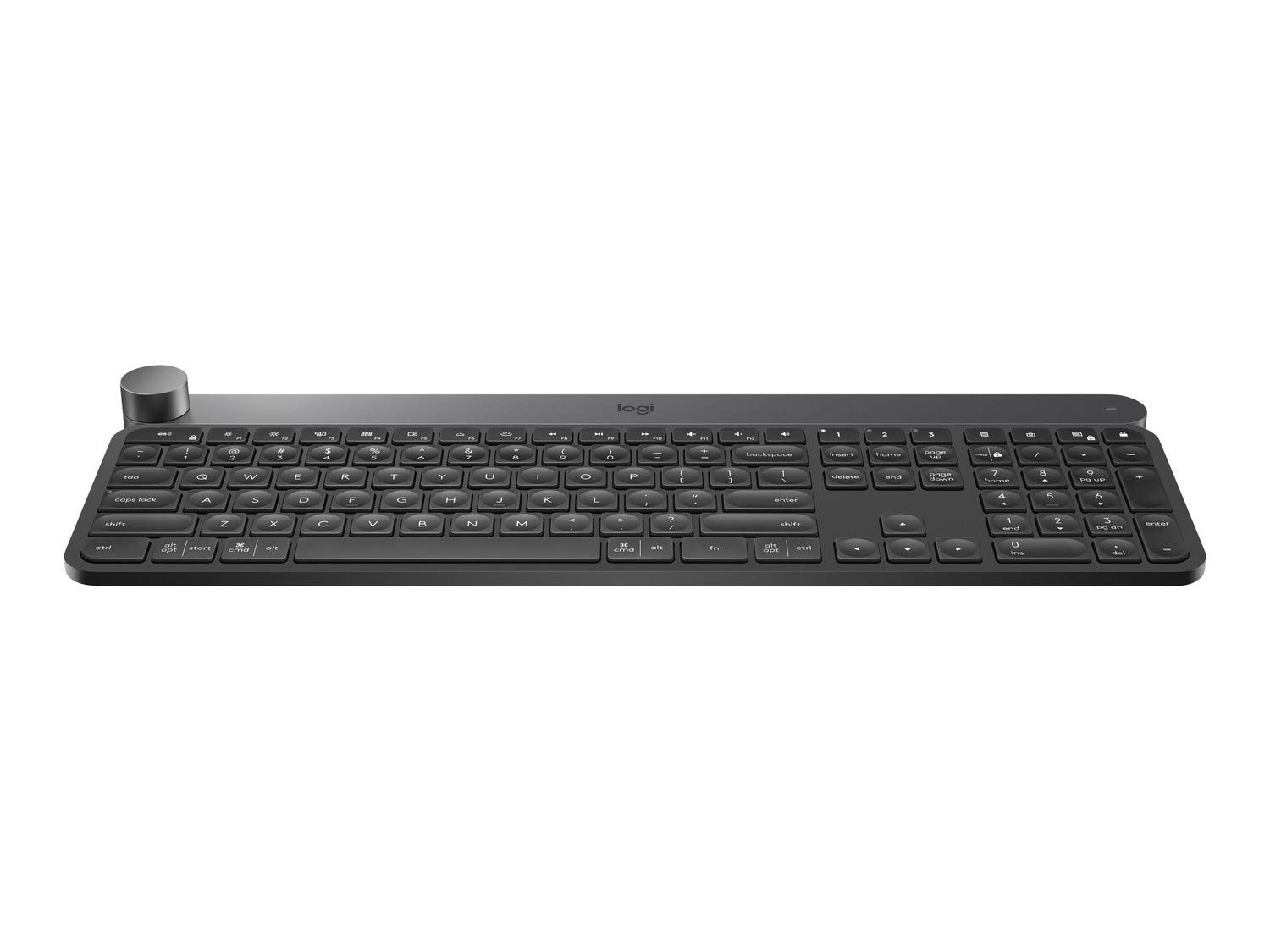 کیبورد بی‌سیم روشنایی‌شده Logitech Craft، صفحه کلید سوئیسی QWERTZ - مشکی
