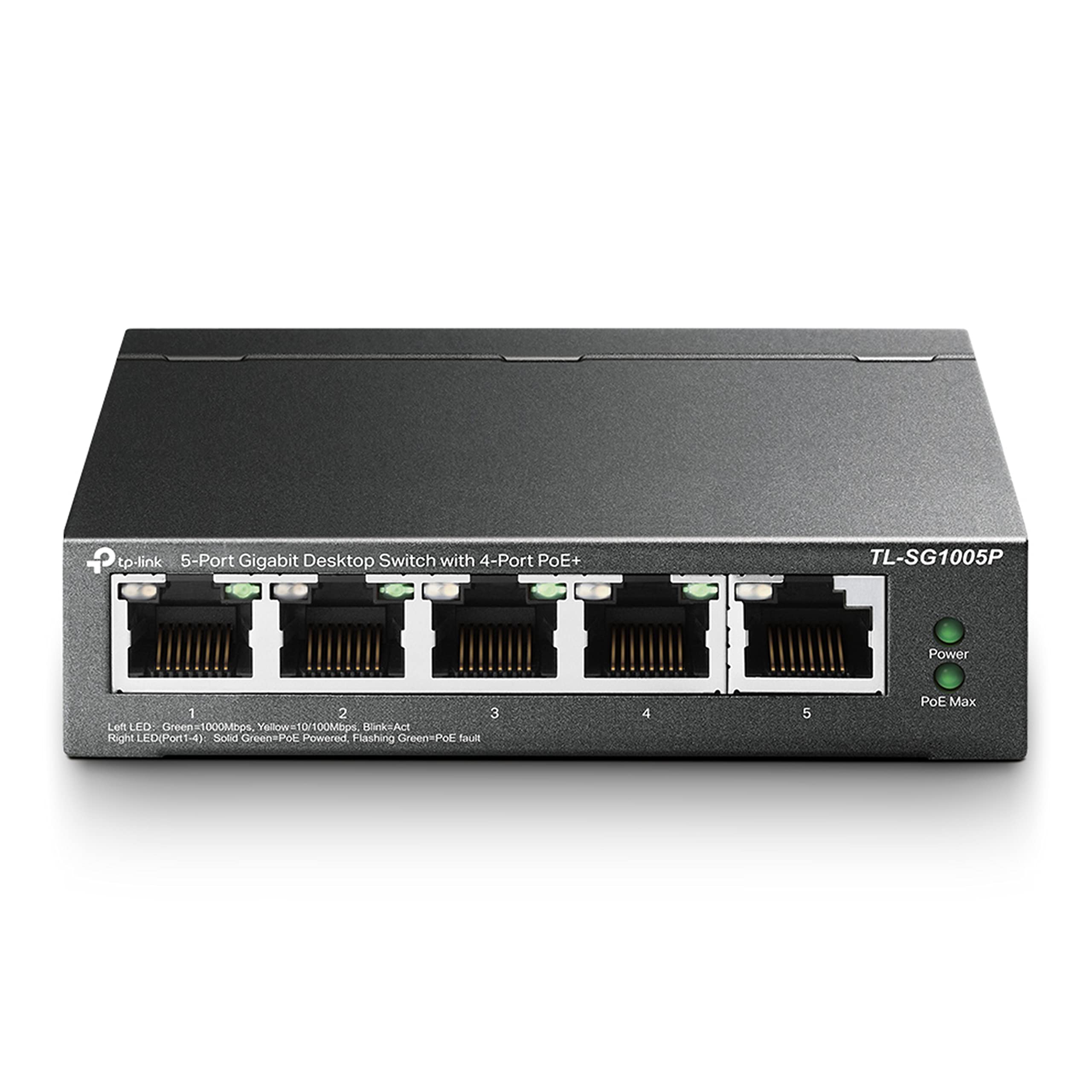 سوییچ دسکتاپ گیگابیت 5 پورت TP-Link با 4 پورت PoE TL-SG1005P