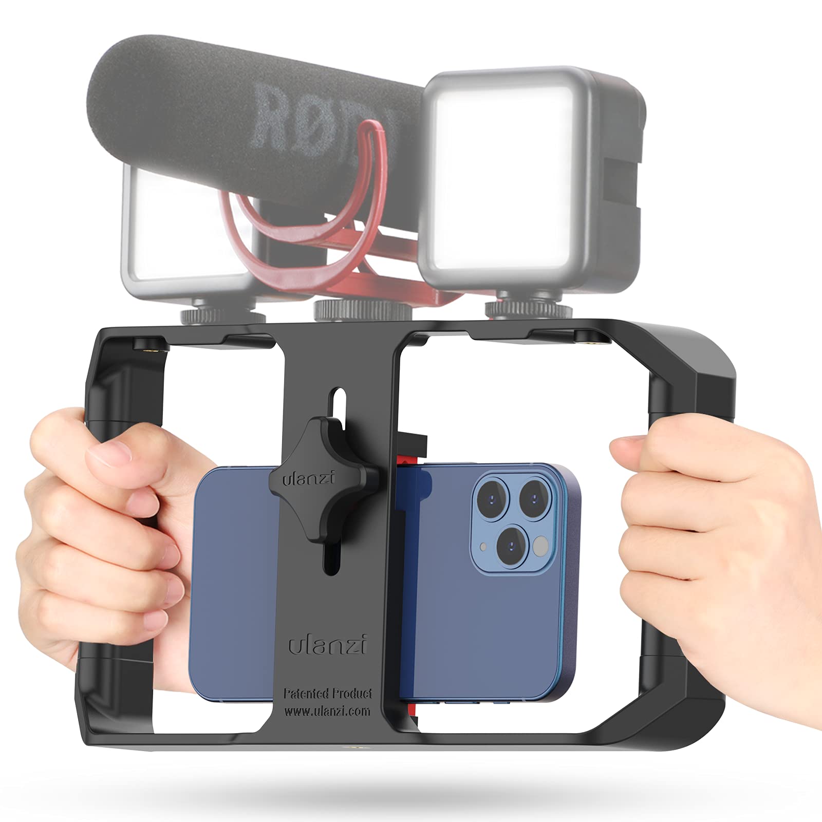 ULANZI U Rig Pro یک فیلم‌برداری‌هوشمند، کیس ساخت فیلم و دسته‌نگه دار تثبیت‌کننده و مونتاژ تریپاد برای سازندگان و فیلم‌برداران ویدیویی برای آیفون Xs XS Max XR و آیفون X 8 پلاس و سامسونگ U-Rig Pro است.