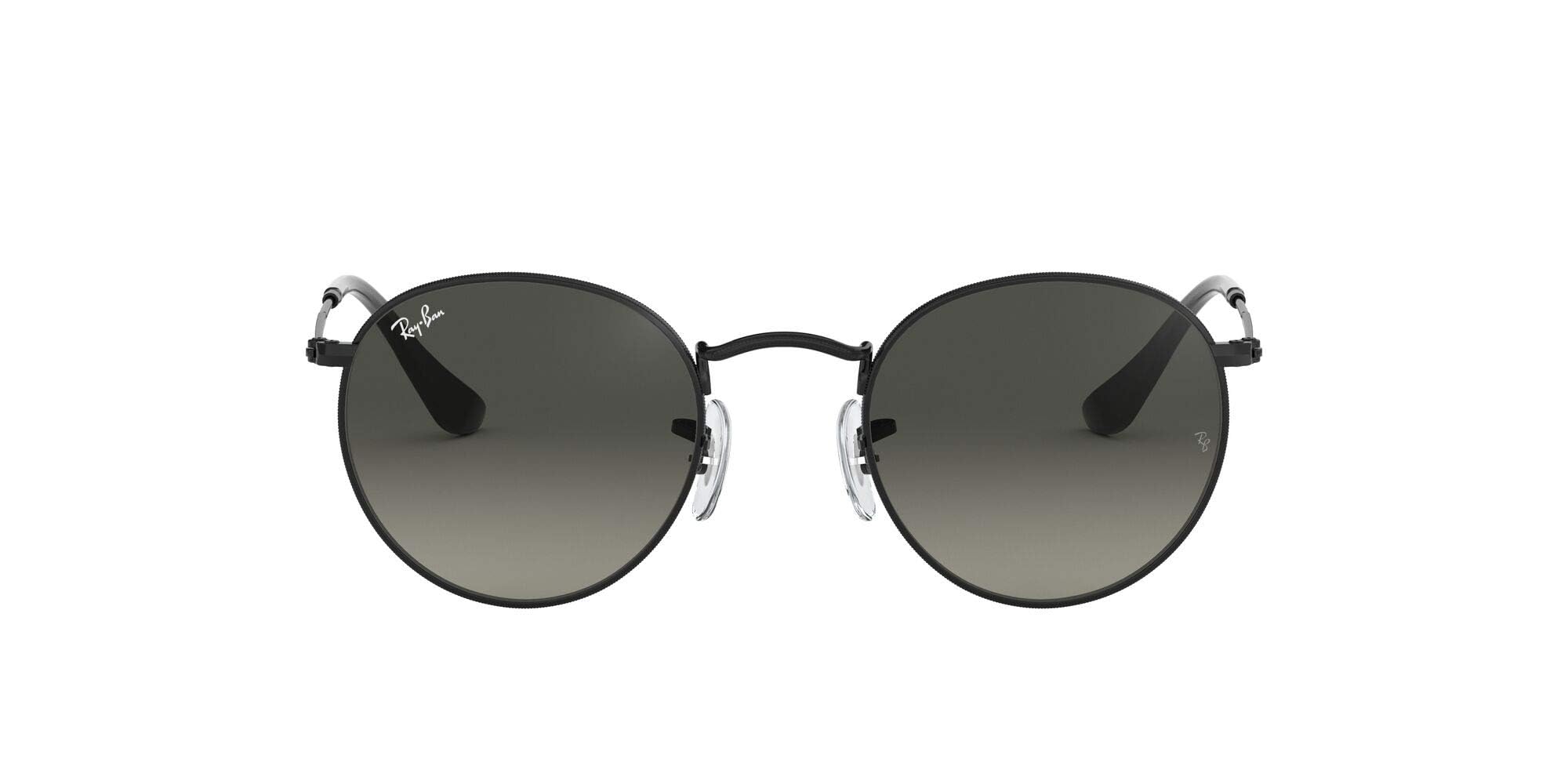 عینک آفتابی Polarized Ray-Ban Rb3447n Round Flat Lens رنگ مشکی/خاکستری Gradient به قطر ۵۰ میلیمتر