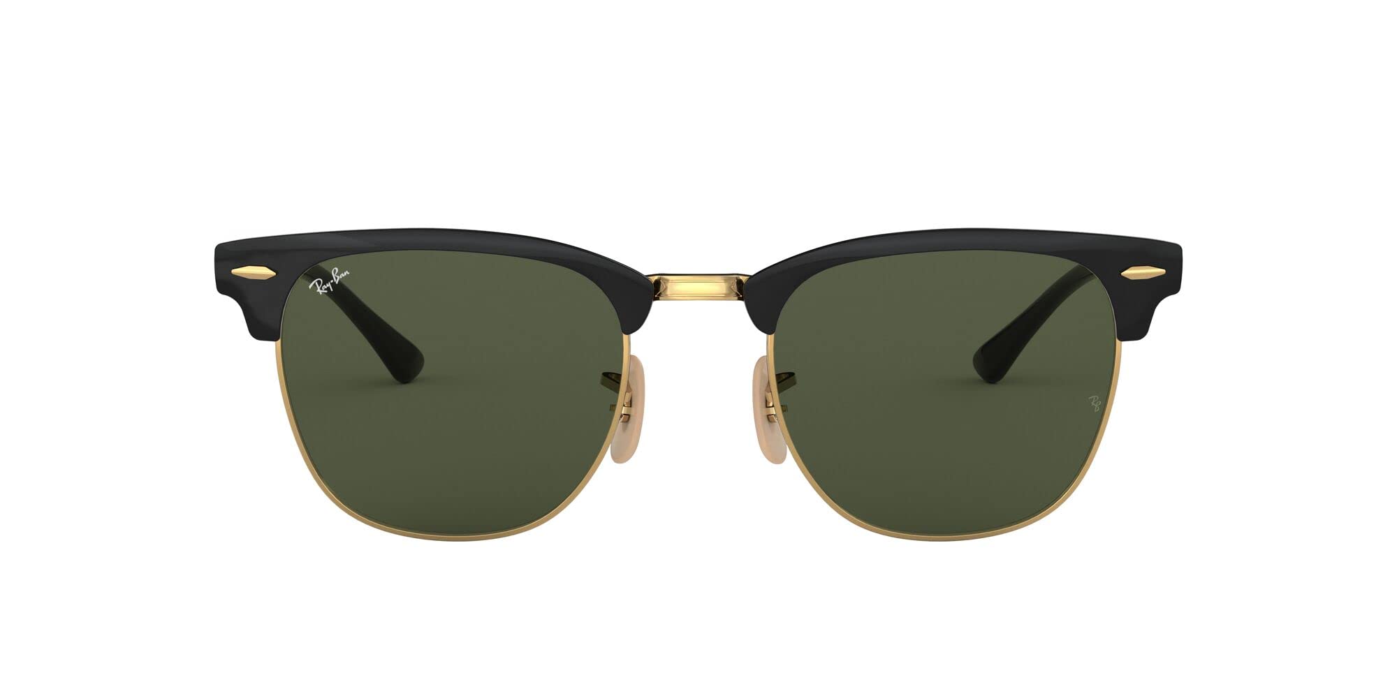 عینک آفتابی مربع فلزی Ray-Ban Rb3716 Clubmaster رنگ مشکی / مشکی با سایز 51 میلیمتر