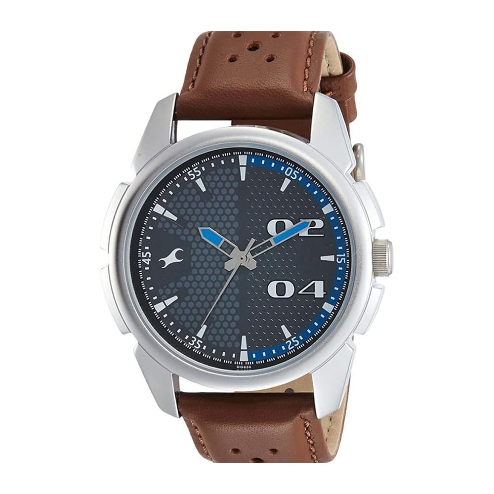 ساعت آنالوگ چرمی مردانه Fastrack - Nr3124Sl06، رنگ بند قهوه‌ای